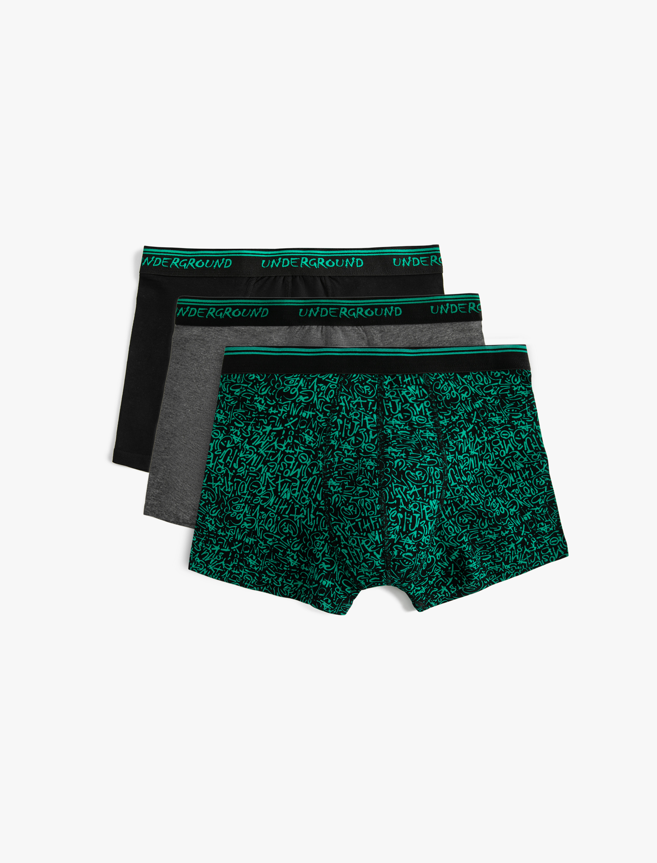 Baskılı Pamuklu 3'lü Boxer Seti