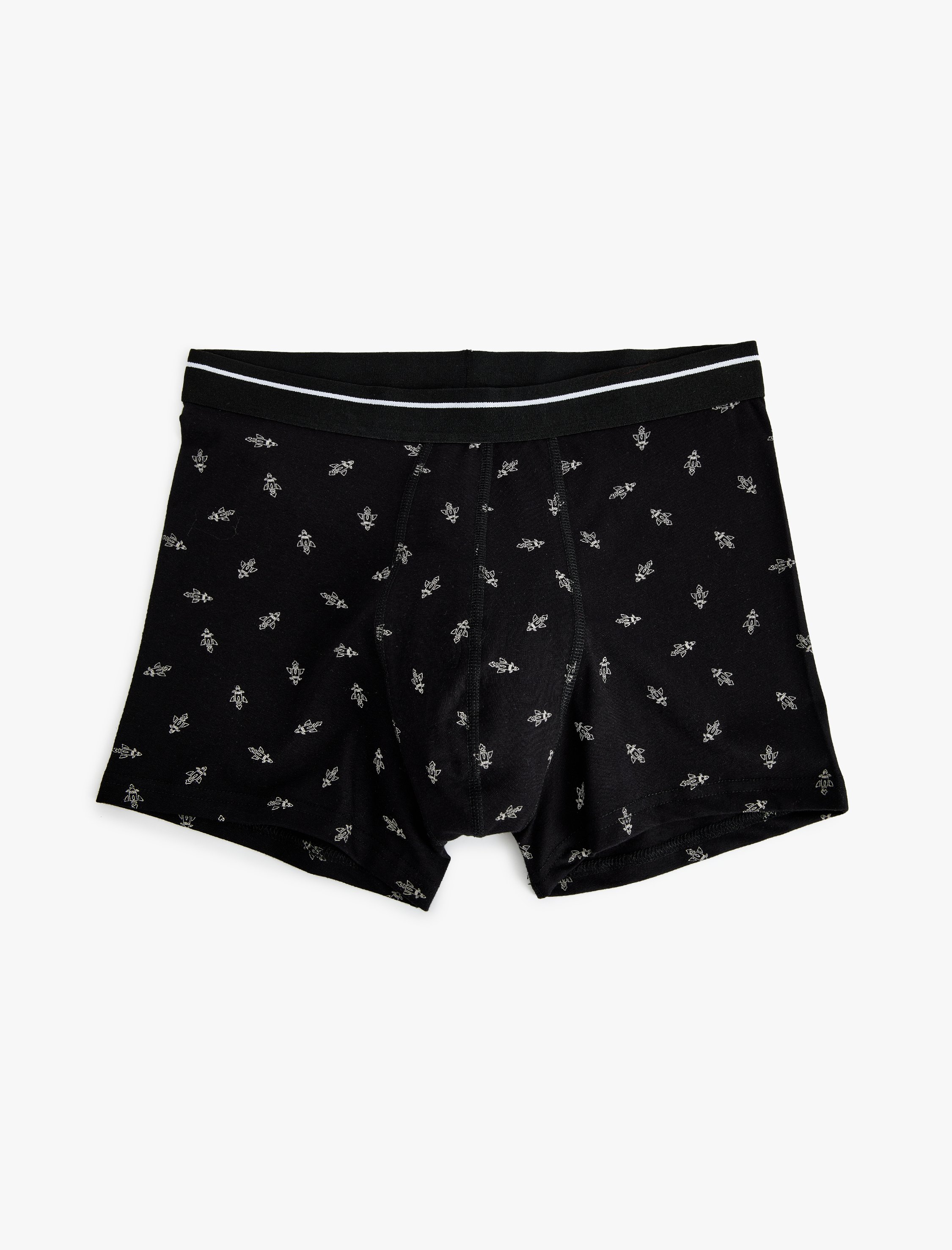 Slogan Baskılı Pamuklu 3'lü Boxer Seti