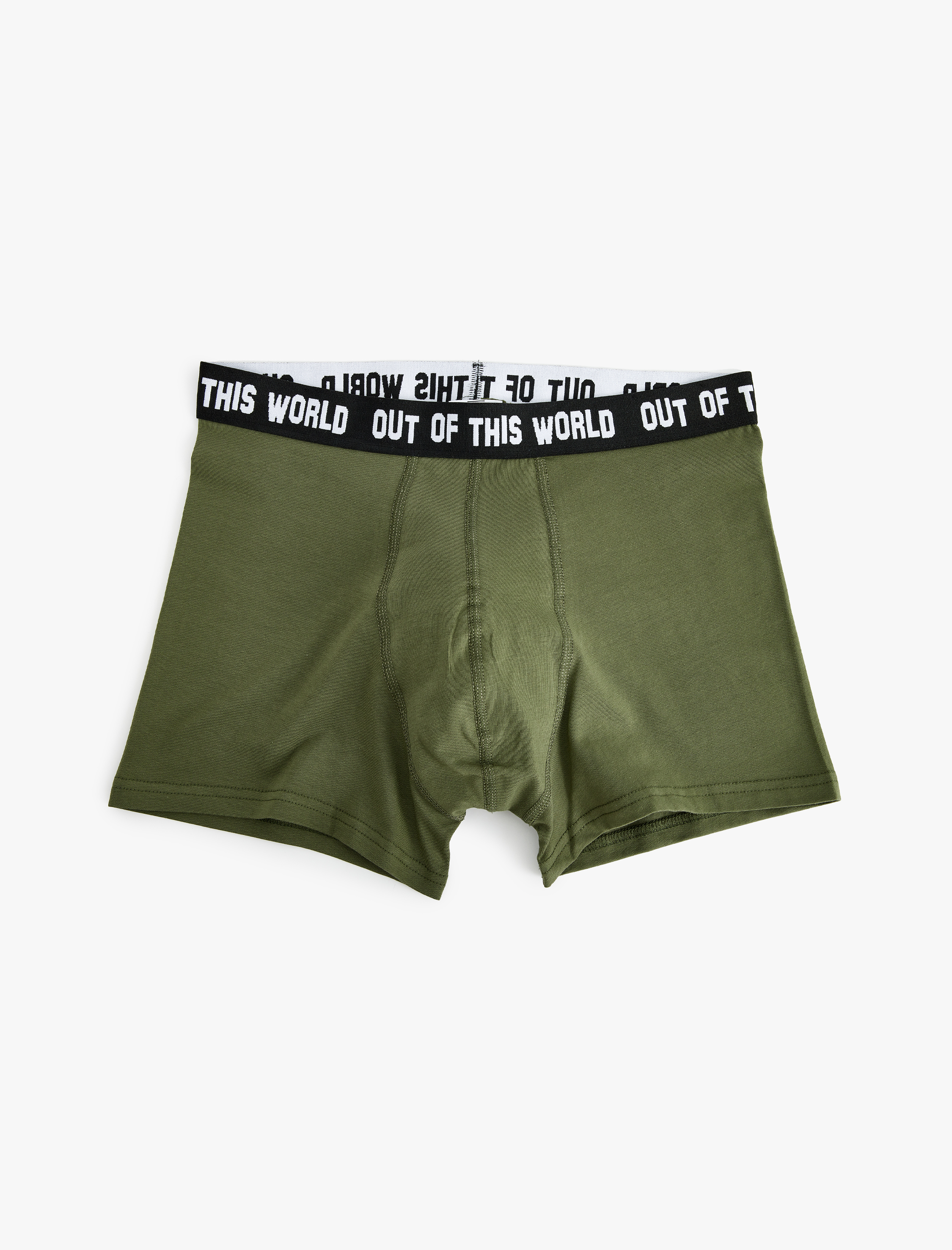 Slogan Baskılı Pamuklu 3'lü Boxer Seti