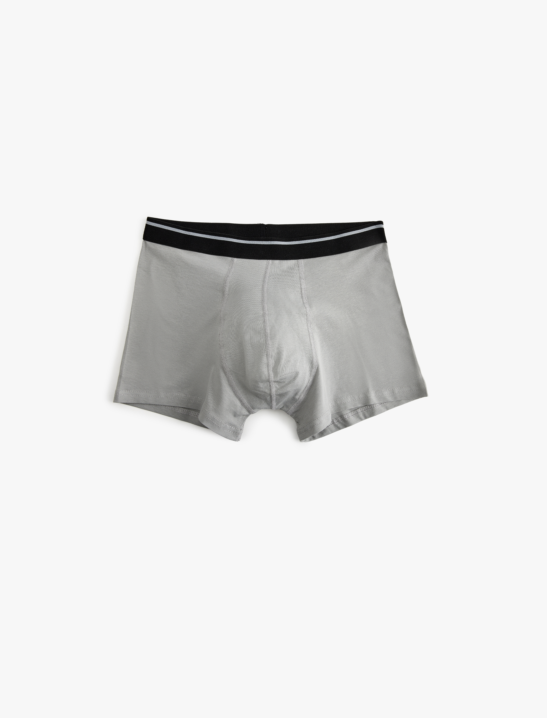 Siyah Erkek Slim Fit Soyut Baskılı Pamuklu 3'lü Boxer Seti