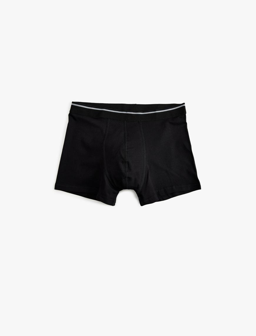   3'lü Boxer Seti Slim Fit Soyut Baskılı Pamuklu