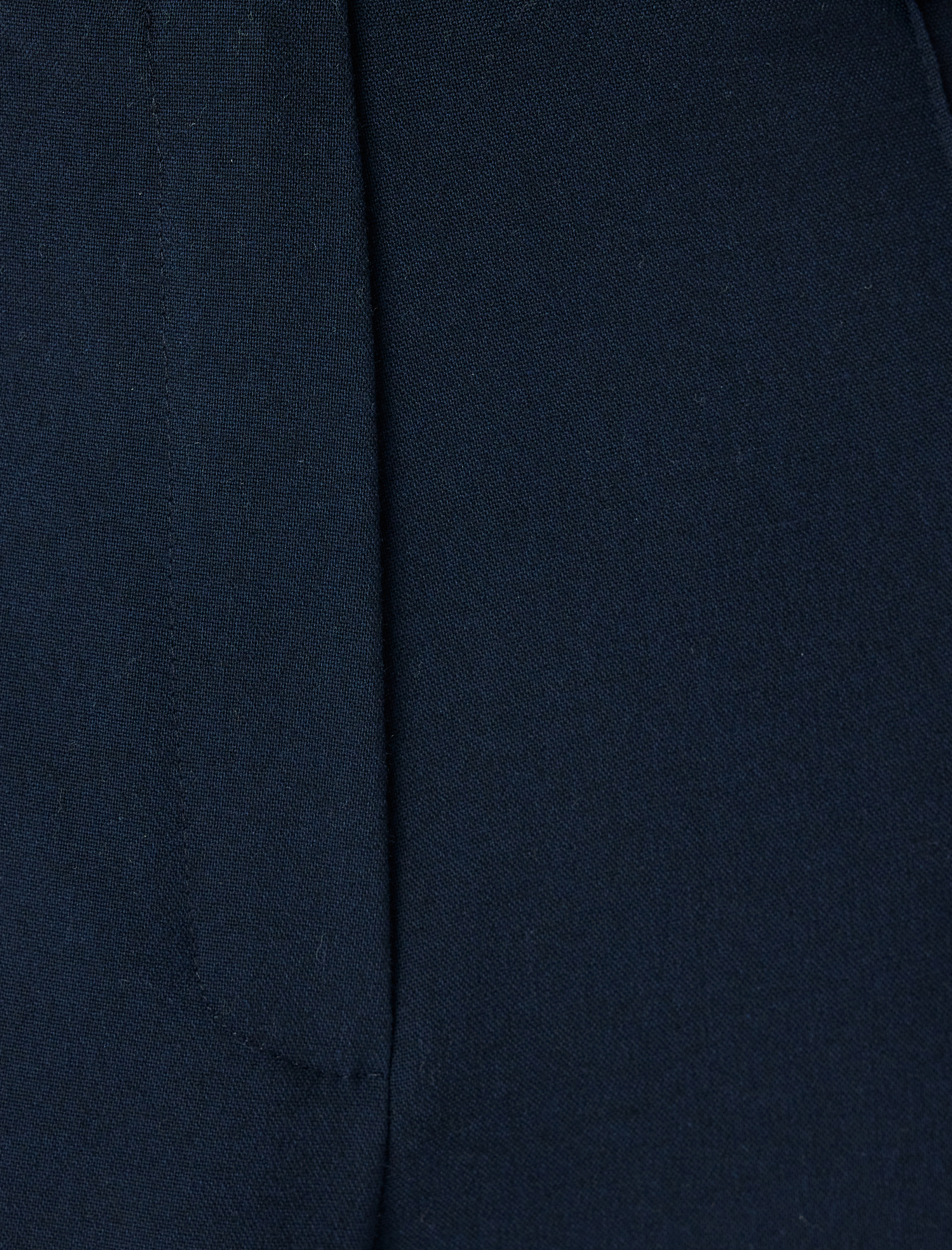   Cepli Standart Bel Düz Bol Paça Kumaş Pantolon