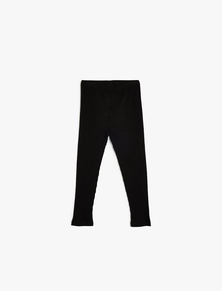 Kız Bebek Basic Tayt Beli Lastikli Kaşkorse Pamuklu