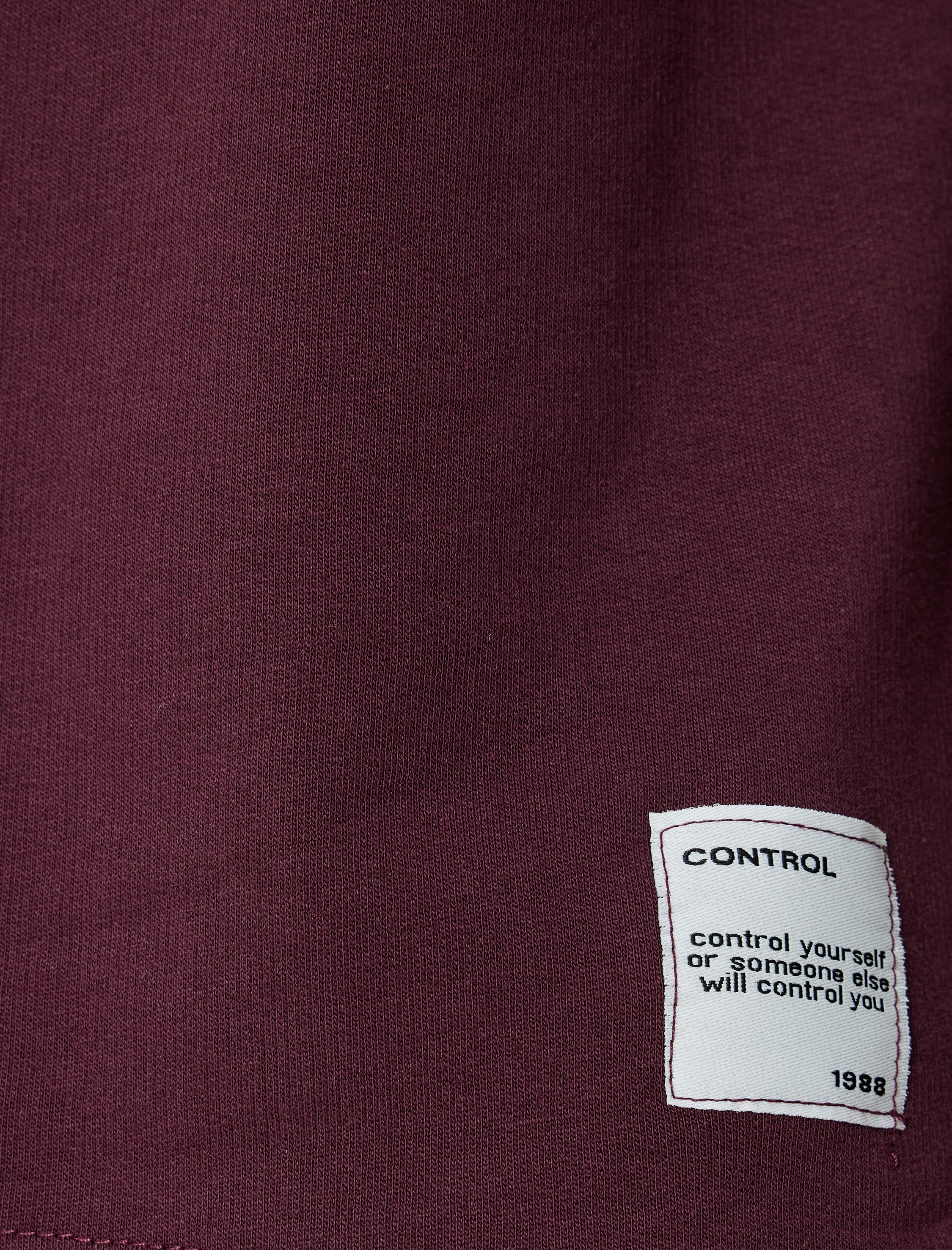   Pamuklu Bisiklet Yaka Etiket Detaylı Kısa Kollu Basic Tişört