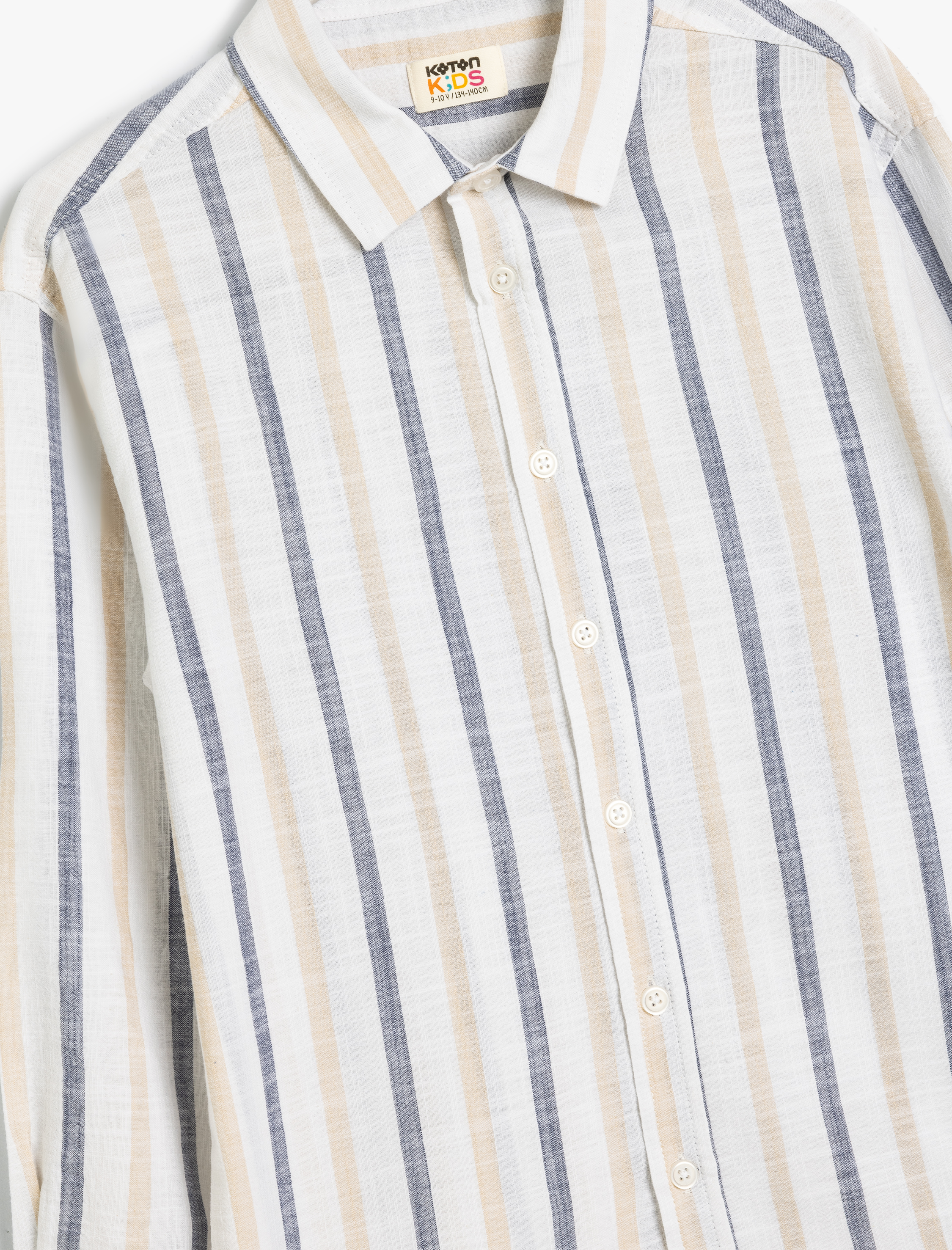  Erkek Çocuk Gömlek Uzun Kollu Düğmeli Pamuklu