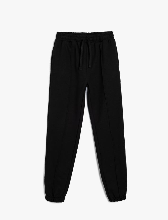 Kız Çocuk Basic Jogger Eşofman Altı Beli Lastikli