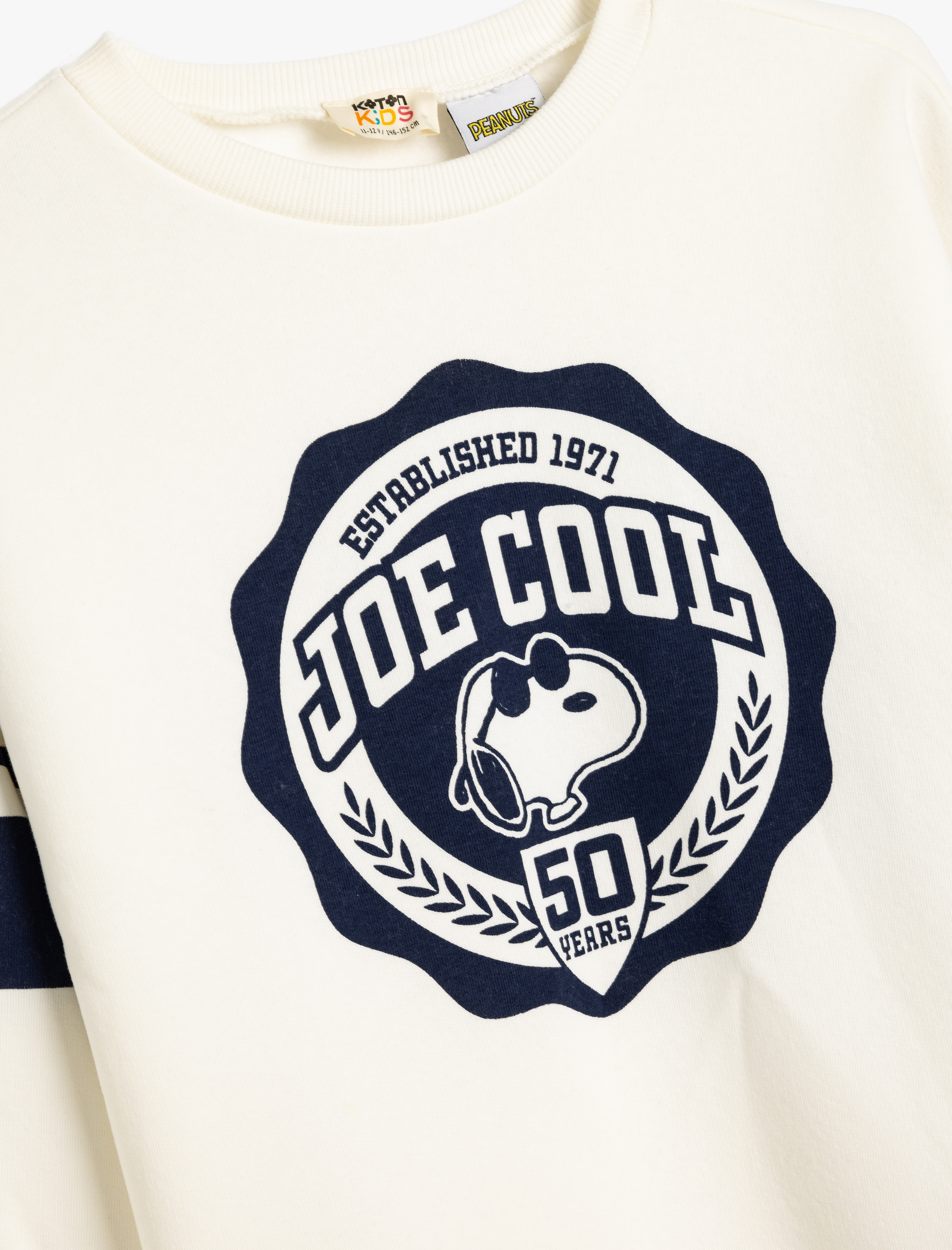  Erkek Çocuk Snoopy Lisanslı Şardonlu Uzun Kollu Şardonlu Sweatshirt