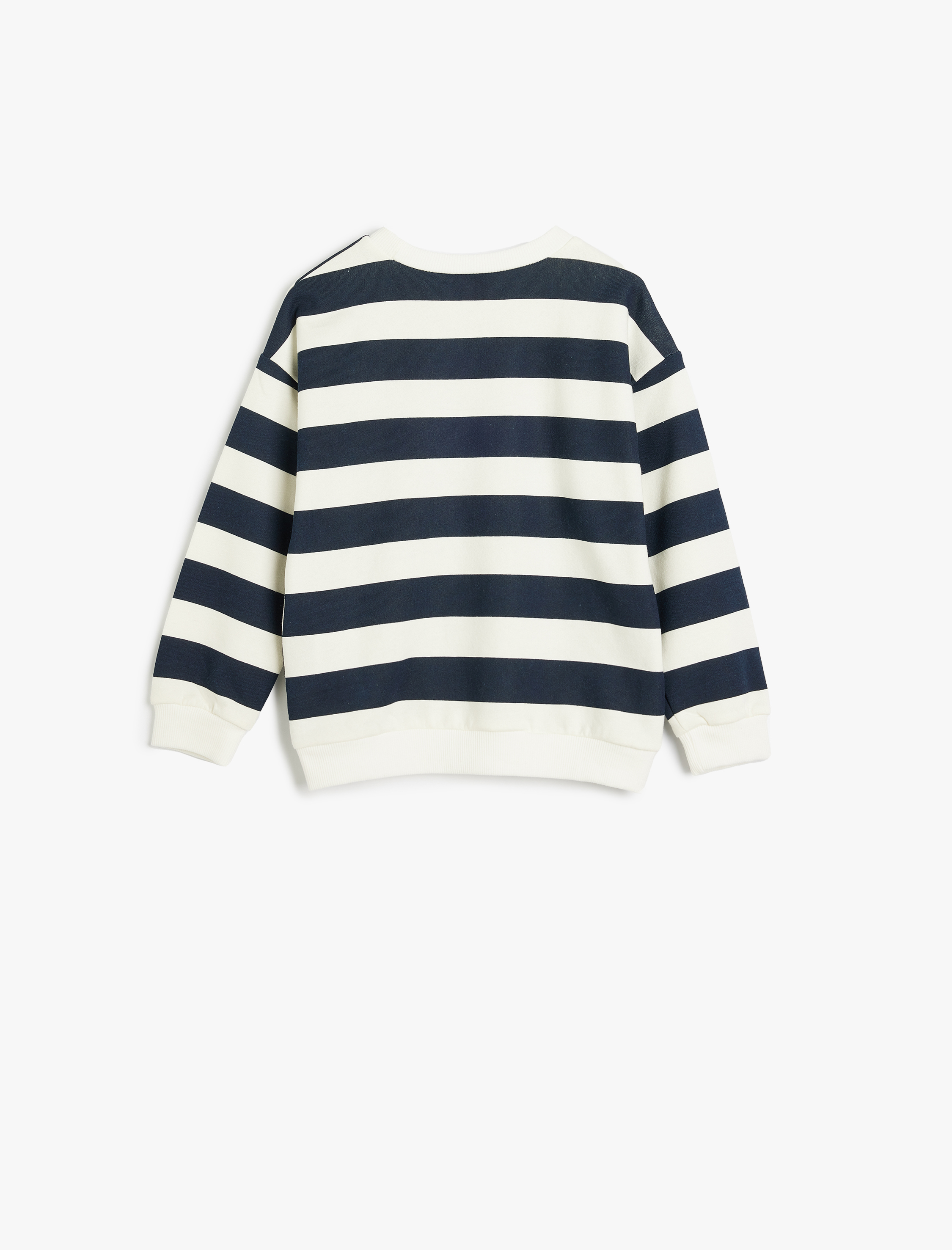  Erkek Bebek Sweatshirt Uzun Kollu Bisiklet Yaka Dinozor Baskı Detaylı Pamuklu Şardonlu