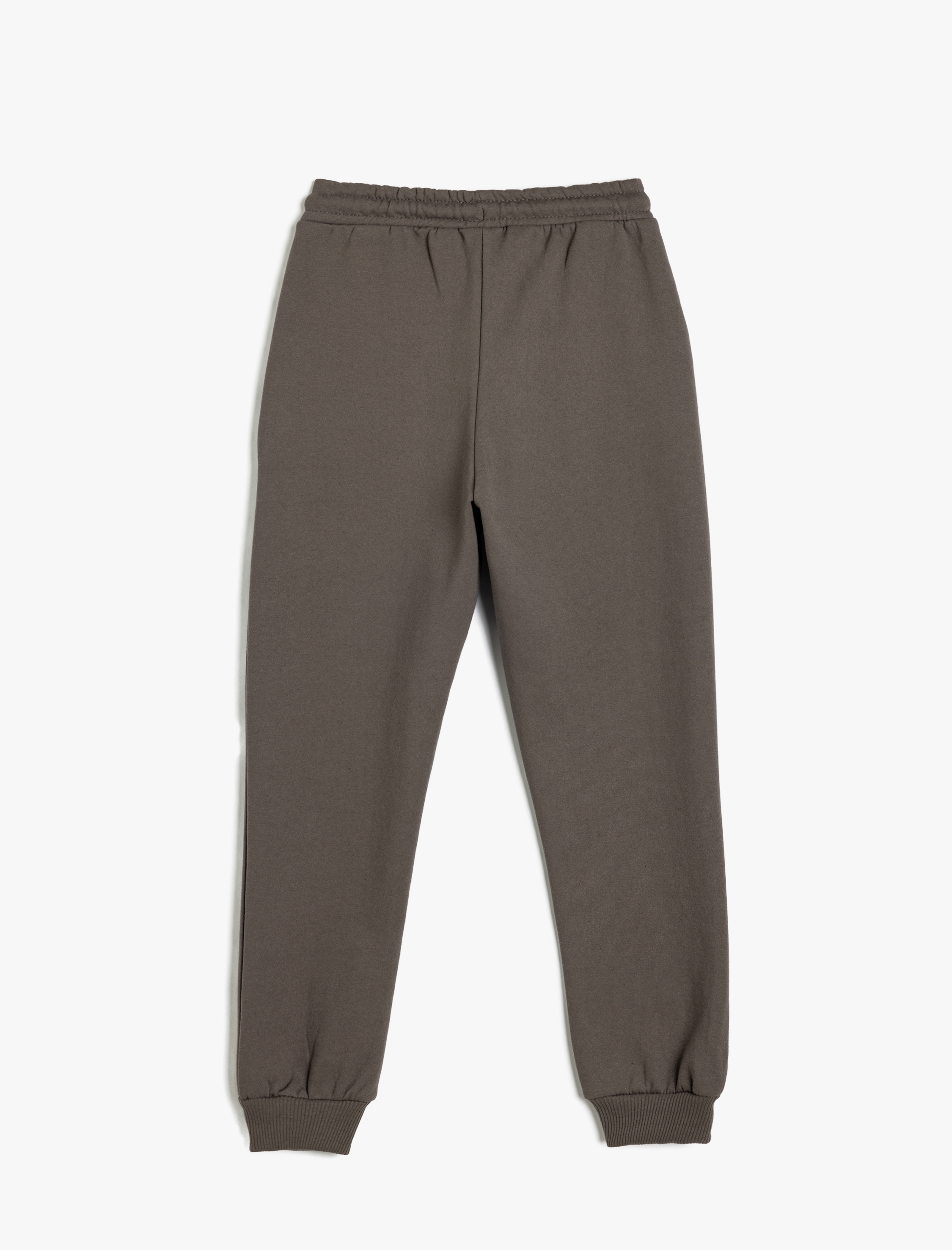 Erkek Çocuk Jogger Eşofman Altı Slogan Baskılı Cepli Beli Bağlamalı Şardonlu