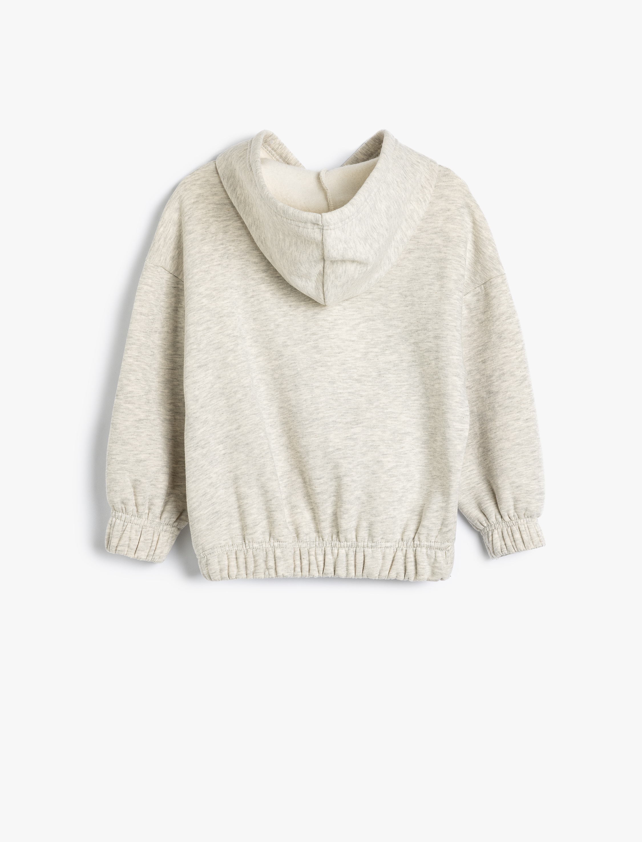  Kız Çocuk Oversize Kapşonlu Sweatshirt Grafiti Baskılı Uzun Kollu Şardonlu