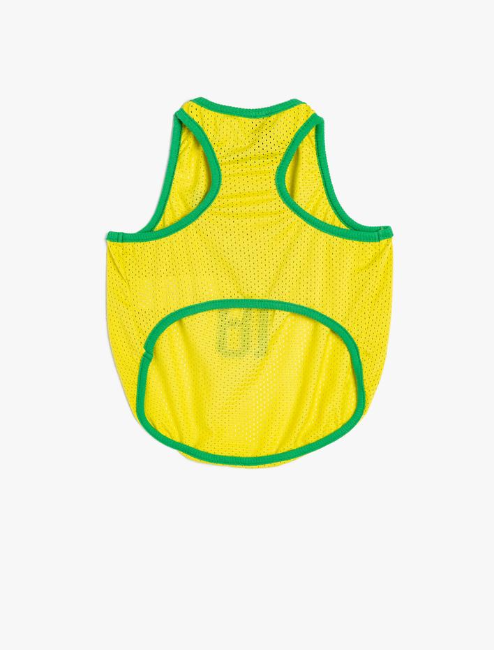  Köpek Tişörtü Slogan Baskılı Kolsuz