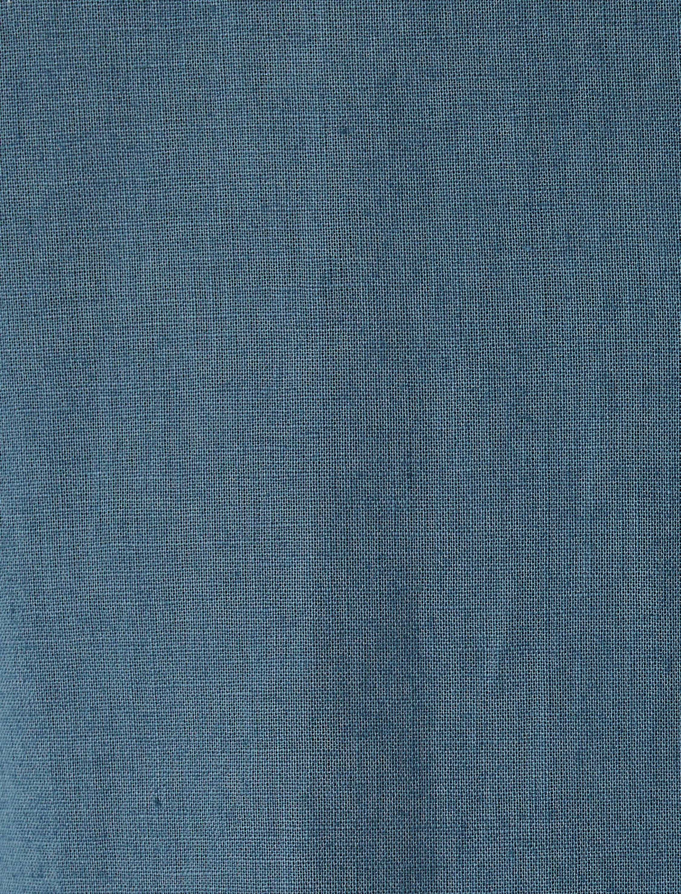   Keten Karışımlı Gömlek Kısa Kollu Basic Cep Detaylı Regular Fit