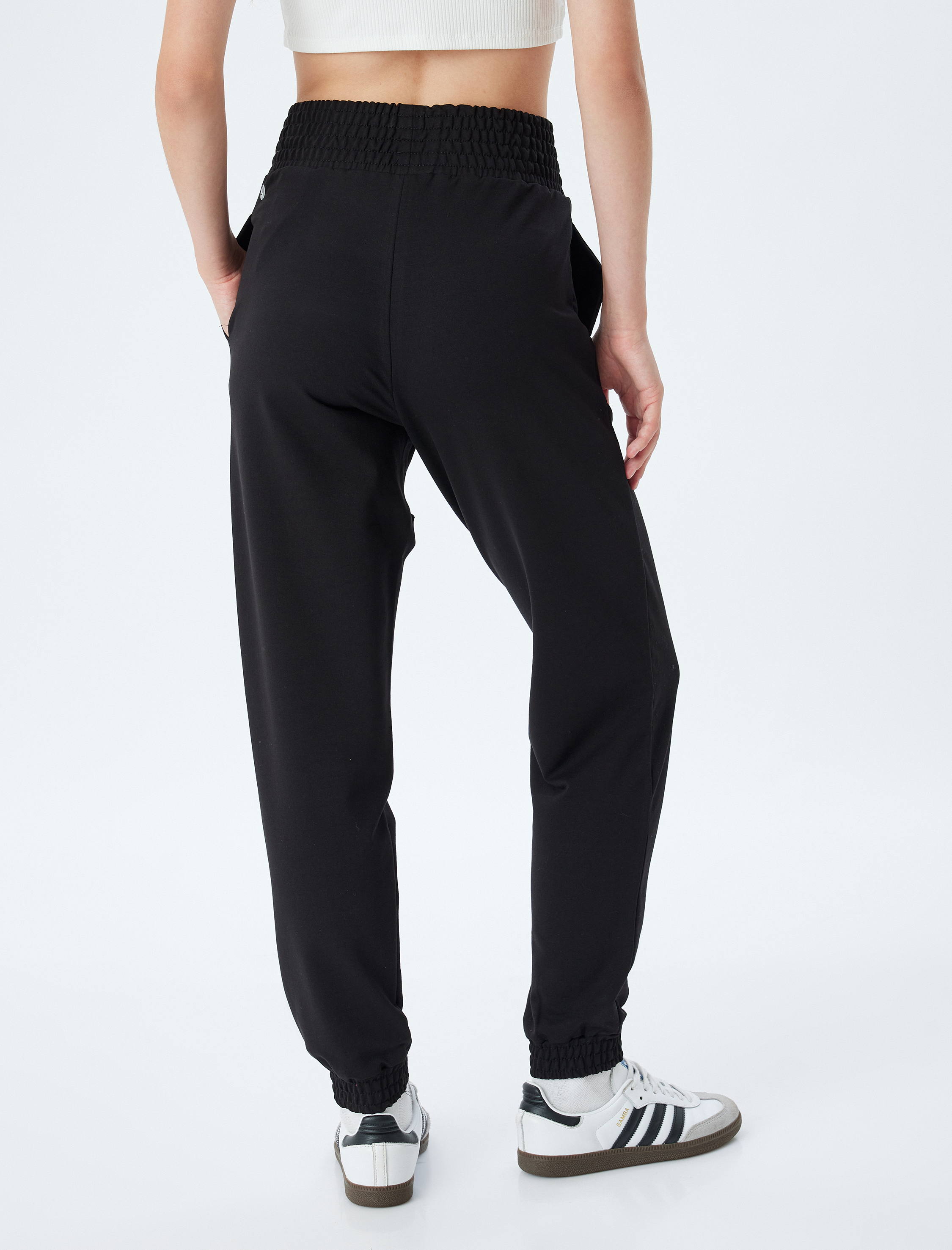   Yüksek Bel Cepli Rahat Kesim Jogger Eşofman Altı