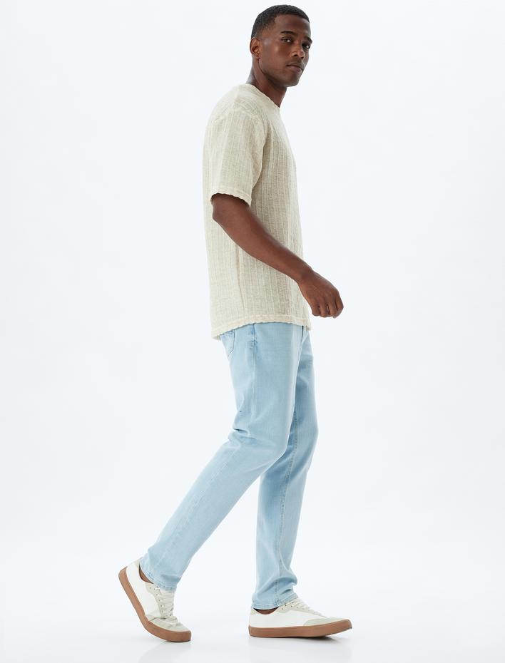  Standart Bel Slim Fit Kot Pantolon - Brad Jean