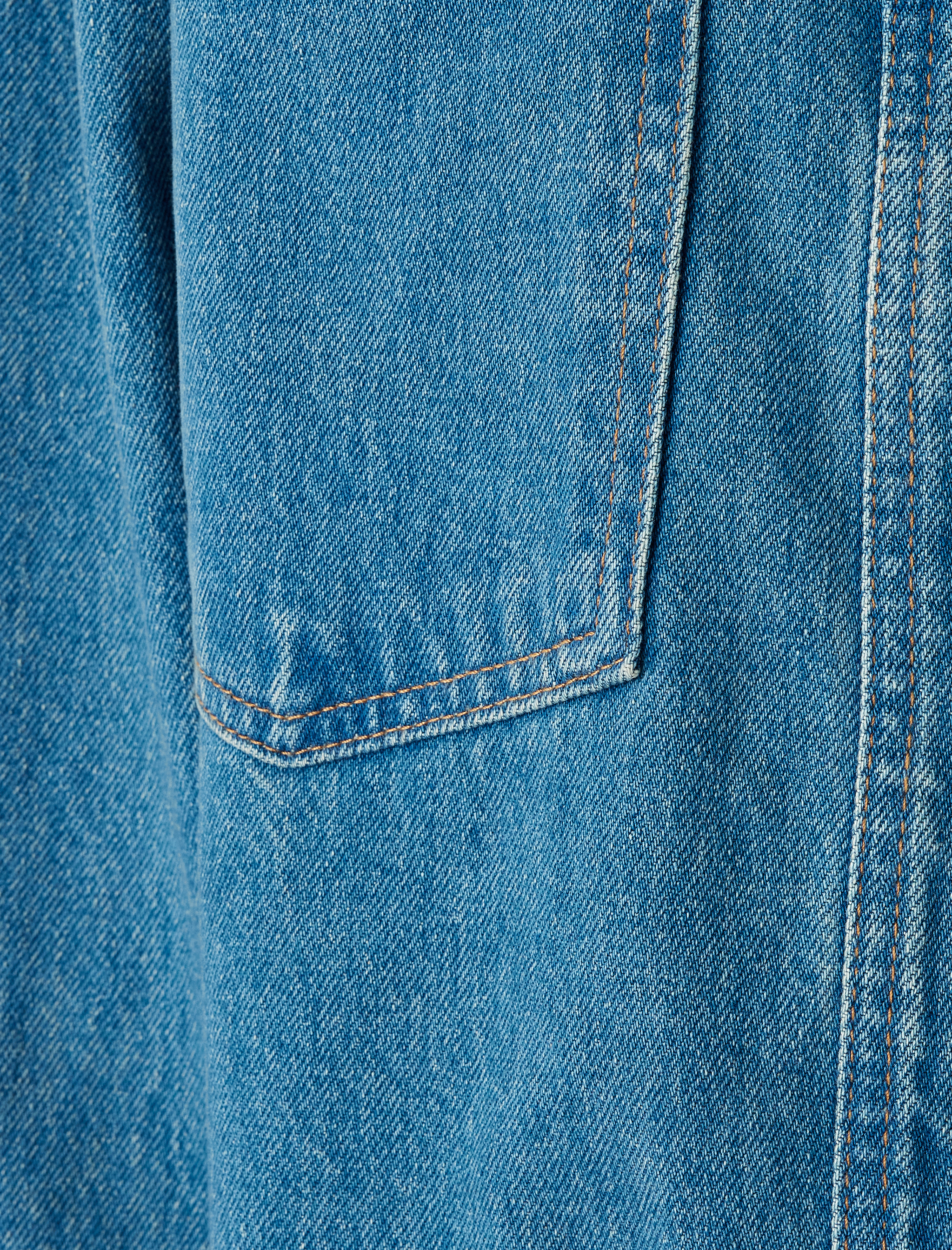 Oversize Kot Gömlek Ceket Cep Detaylı Klasik Yaka Düğmeli