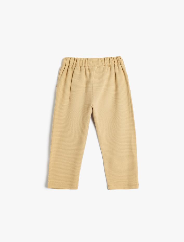 Erkek Bebek Jogger Eşofman Altı Beli Bağlamalı Pamuklu