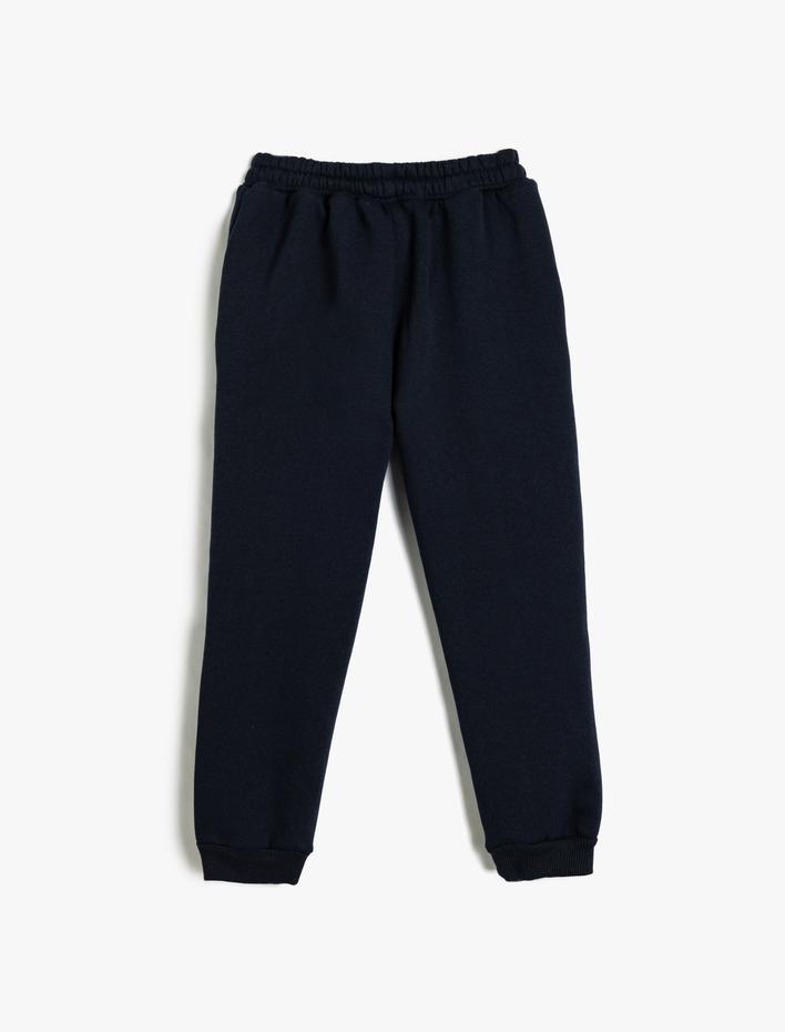 Erkek Çocuk Basic Eşofman Altı Beli Bağlamalı Cep Detaylı Şardonlu