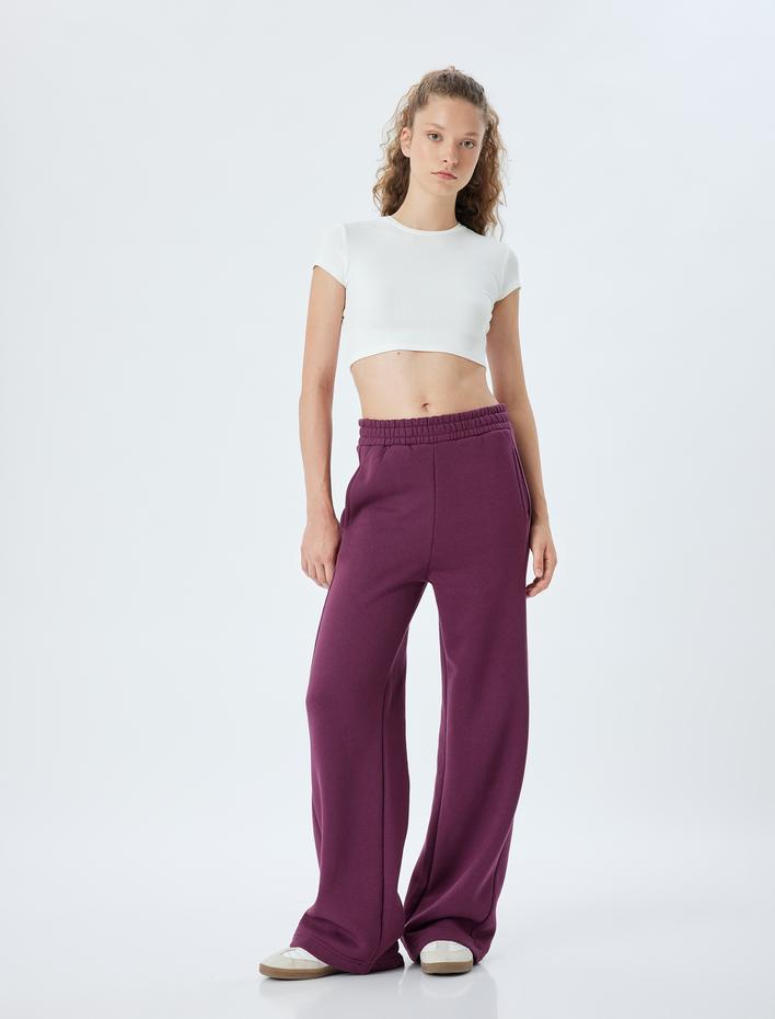  Bisiklet Yaka Kısa Kollu Slim Fit Crop Spor Tişört