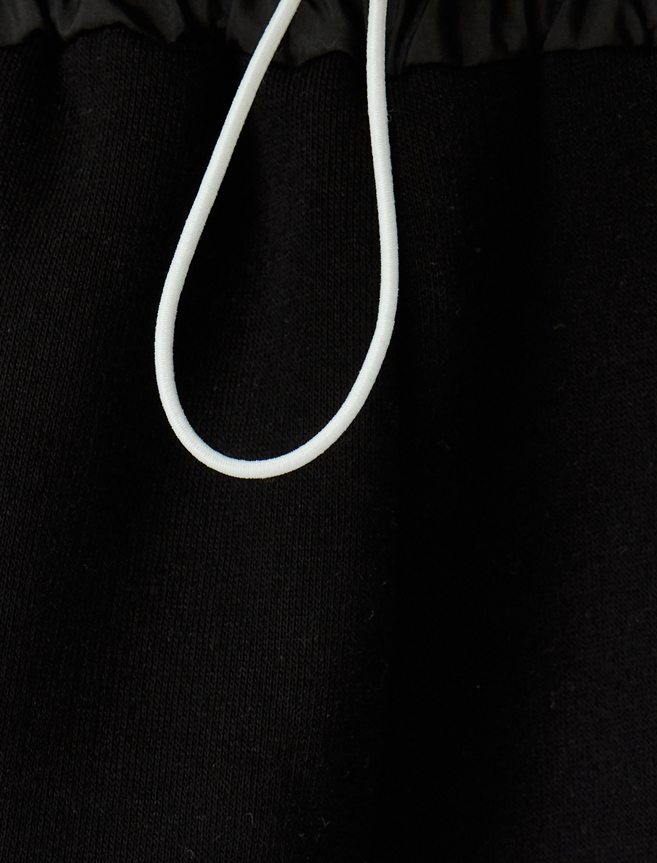   Şardonlu Oversize Eşofman Altı Bol Paça Beli Lastikli Biyeli Cepli