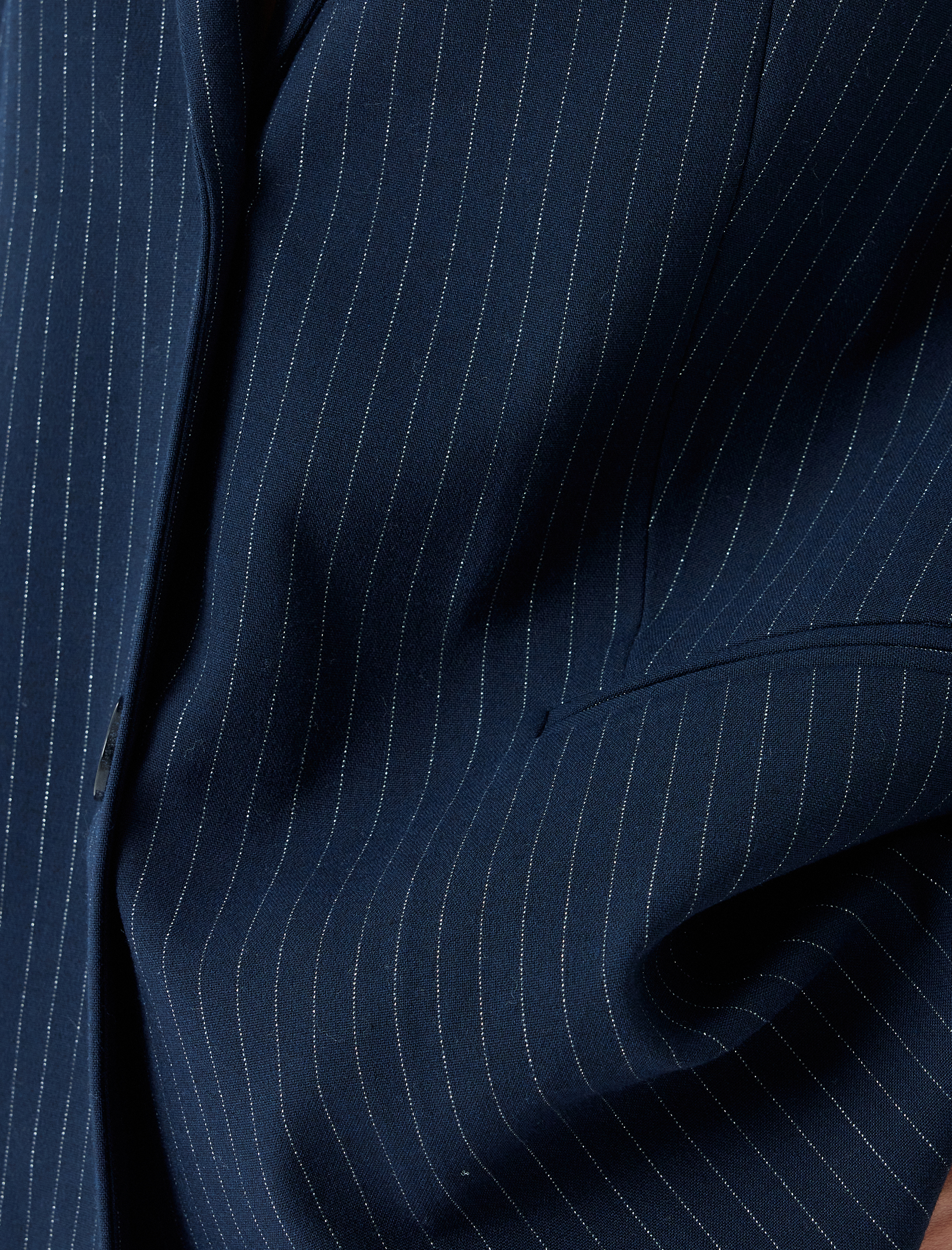   Blazer Ceket Kruvaze Düğmeli Cepli