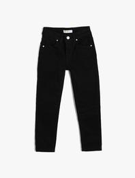 Kot Pantolon Pamuklu Cepli - Slim Jean