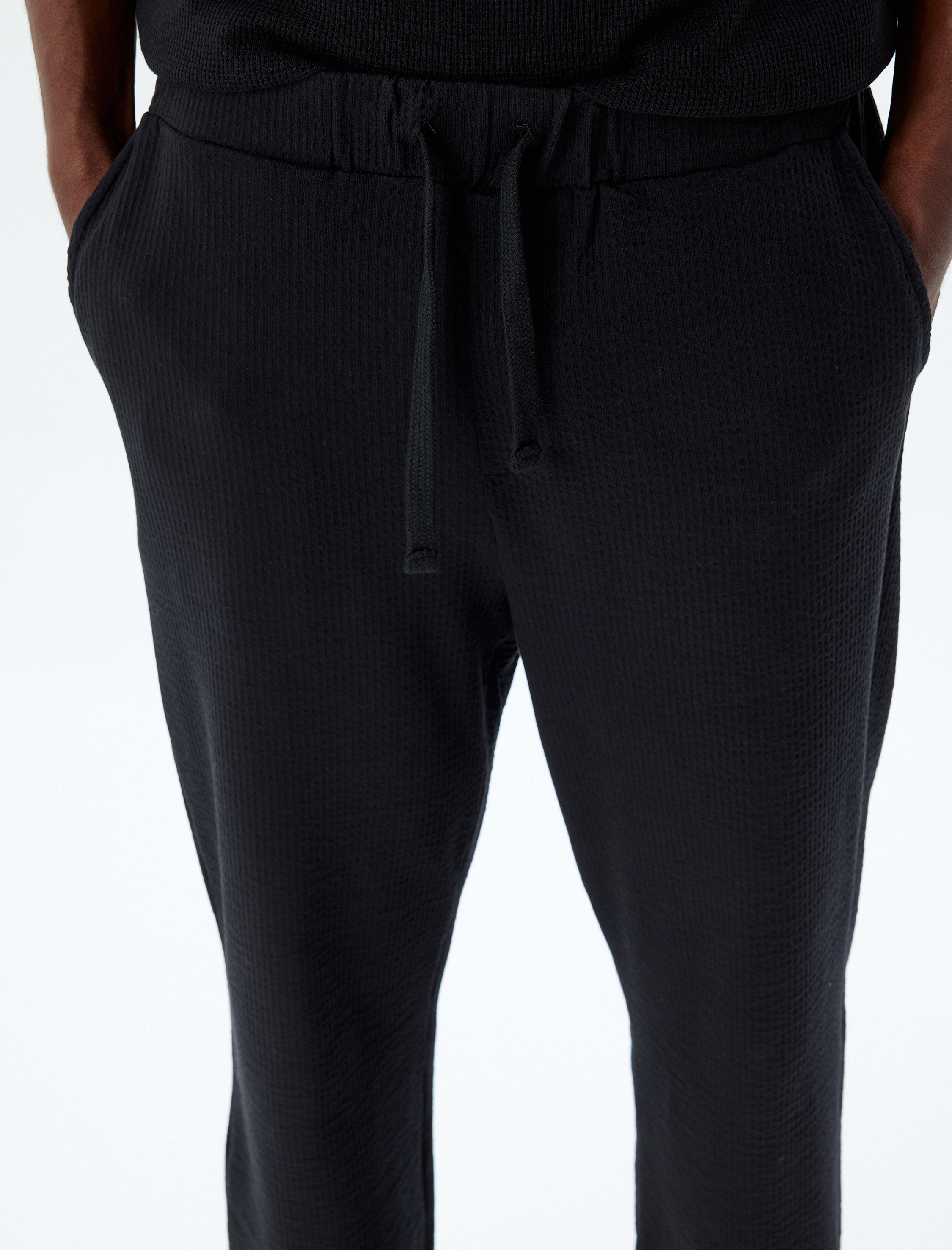   Eşofman Altı Beli Bağcıklı Cep Detaylı Pamuklu