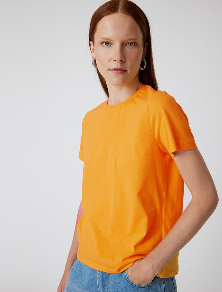  Basic Tişört Kısa Kollu Bisiklet Yaka Pamuklu