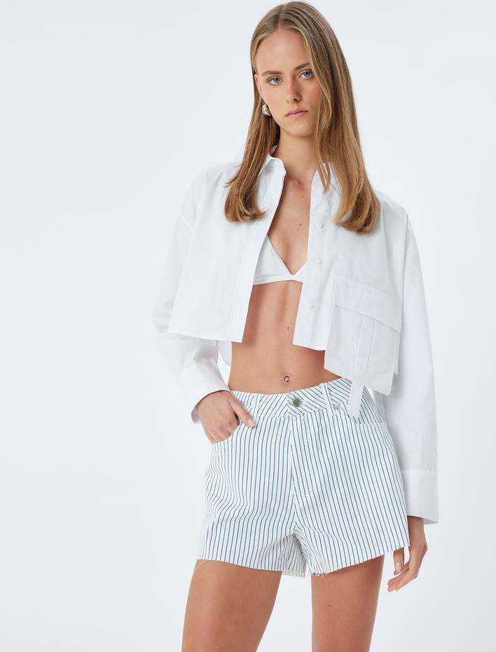  Koton X Sima Tarkan - Çizgili Mini Şort
