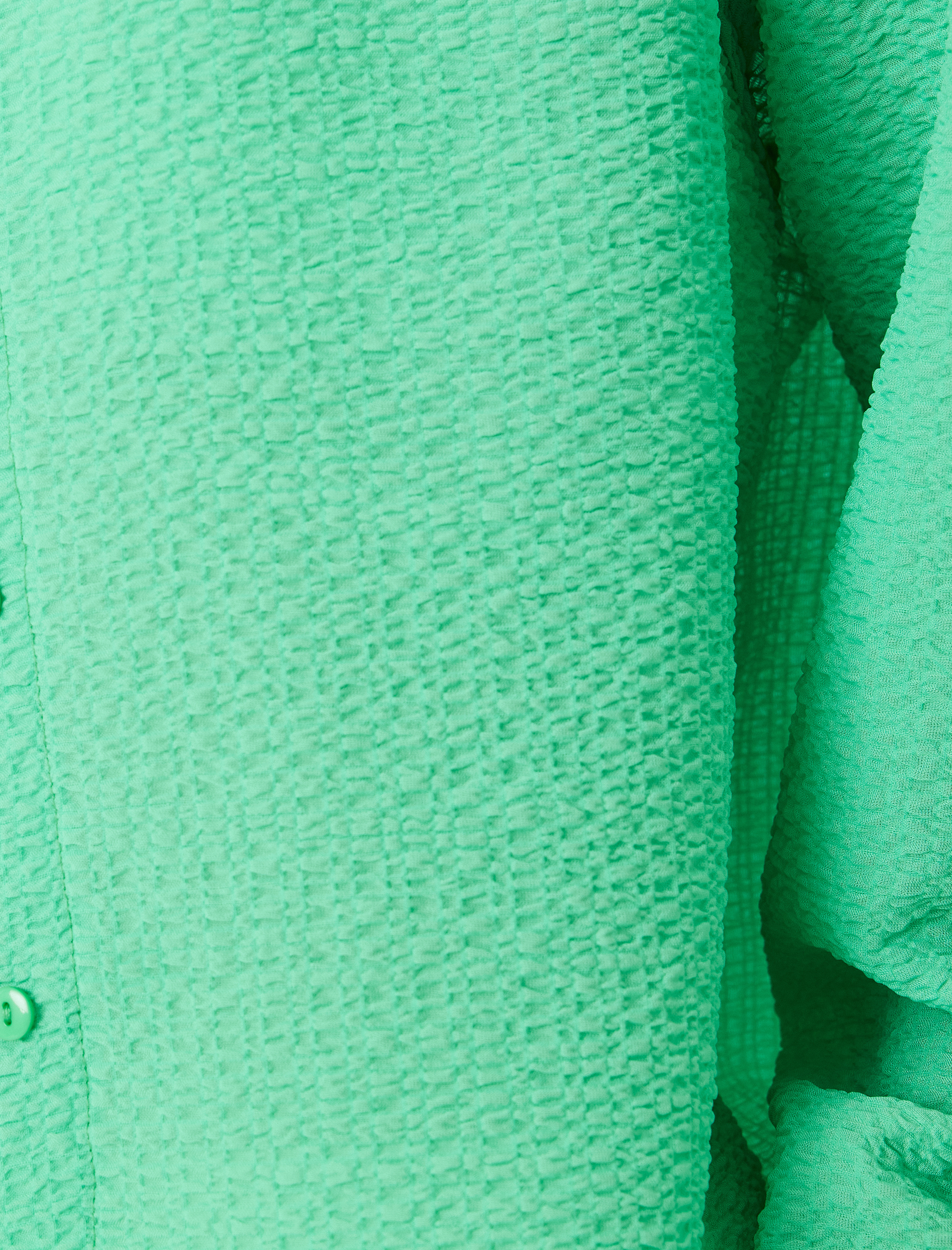   Oversize Gömlek Dokulu Uzun Kollu