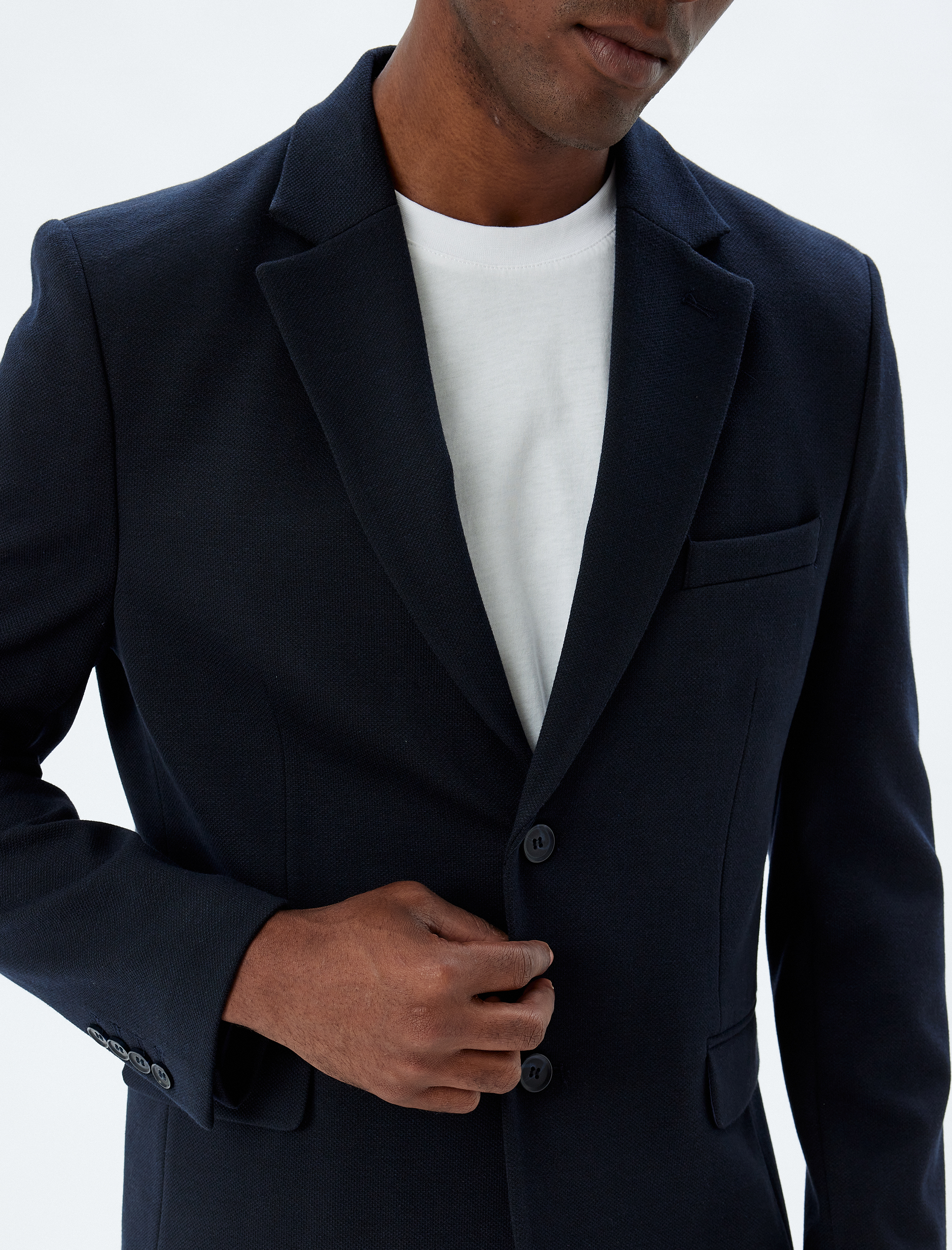   Blazer Ceket Slim Fit Kapaklı Cep Detaylı