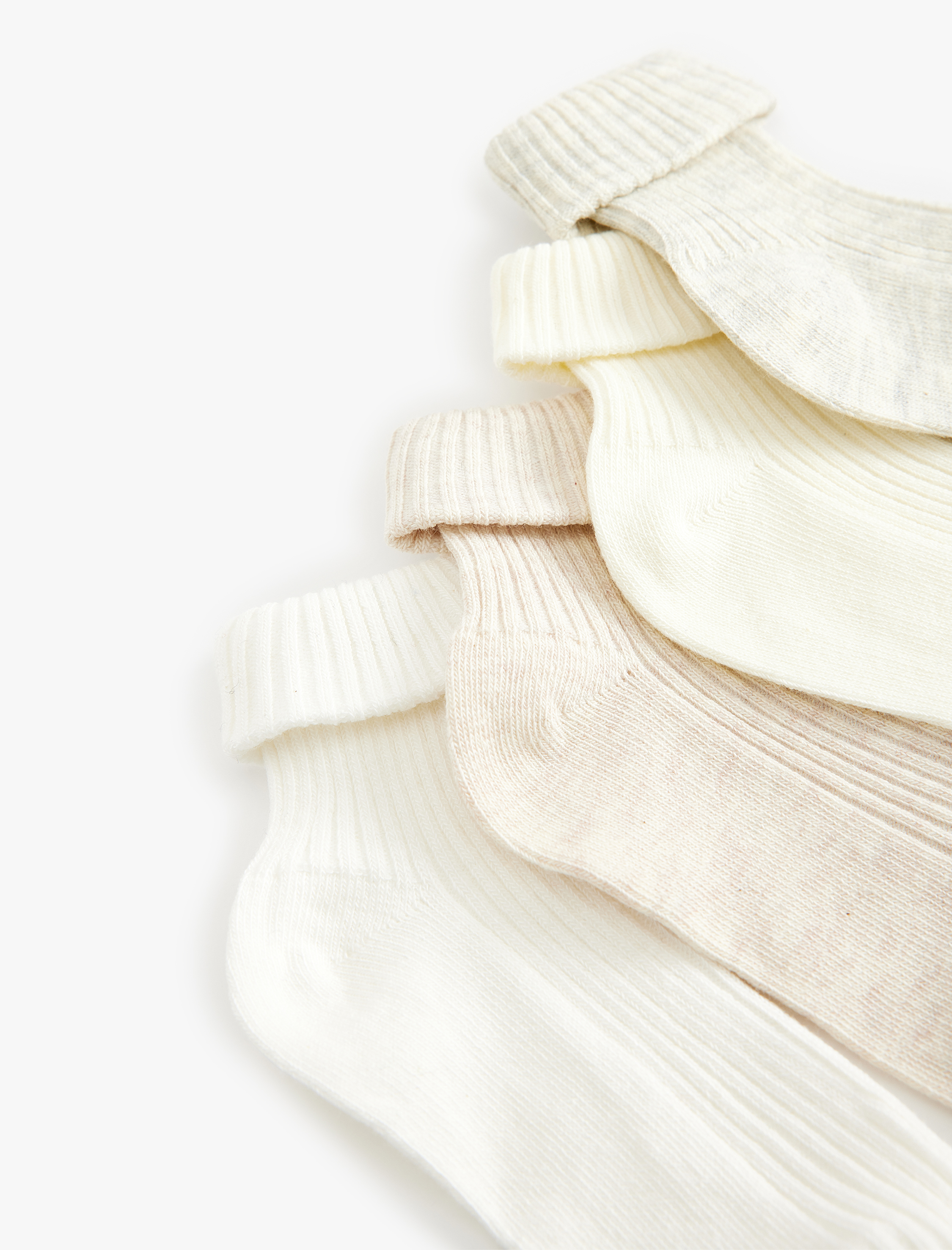  Kız Bebek 4'lü Basic Çorap Seti Pamuklu