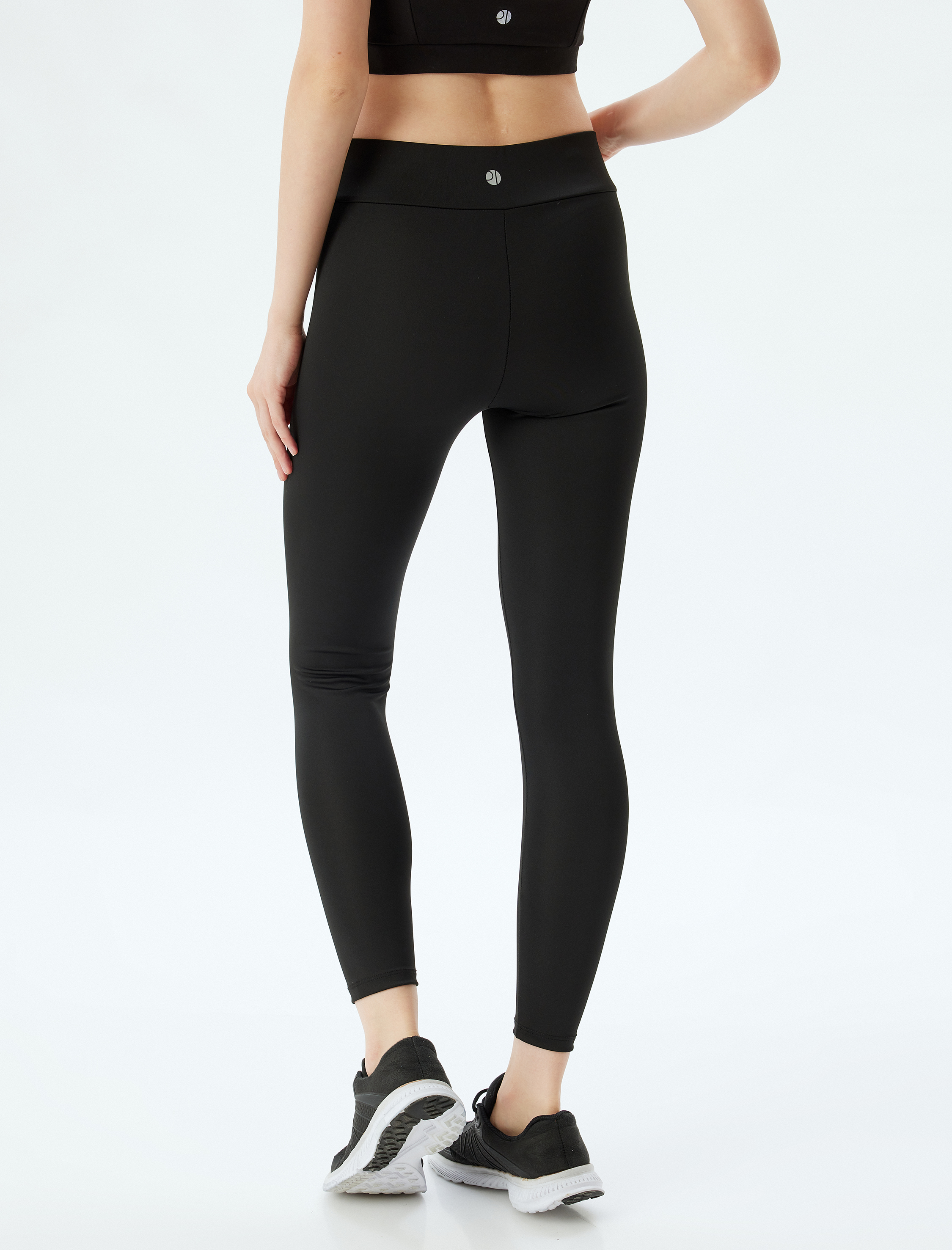   Basic Spor Tayt Yüksek Bel Skinny Fit İnterlok İnterlok