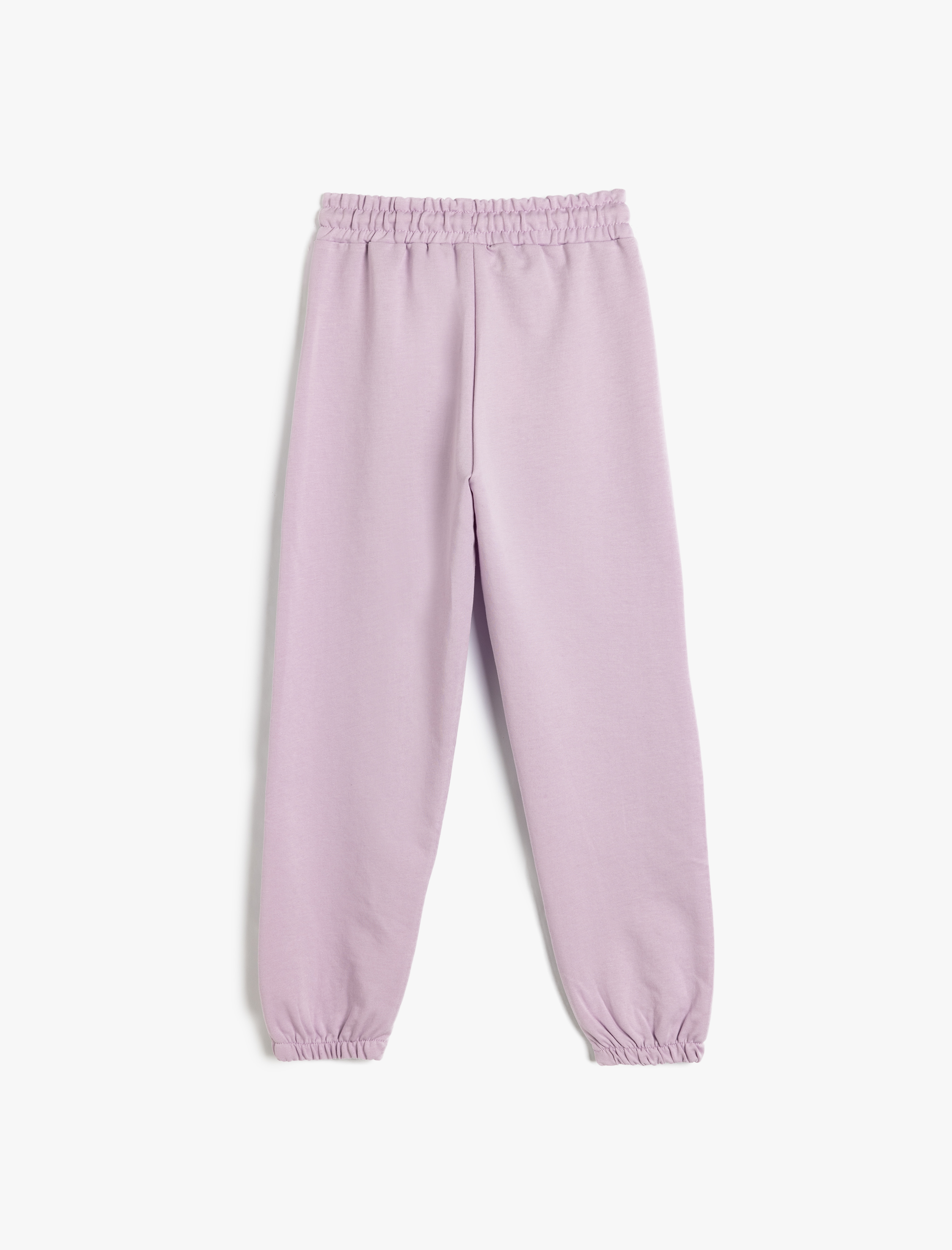  Kız Çocuk Basic Eşofman Altı Pamuklu Beli Lastikli