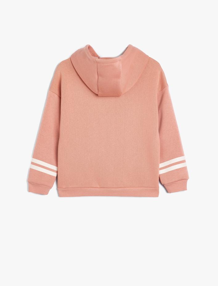 Kız Çocuk Sweatshirt Oversize Kapşonlu Harry Potter Baskılı Lisanslı Uzun Kollu Şardonlu