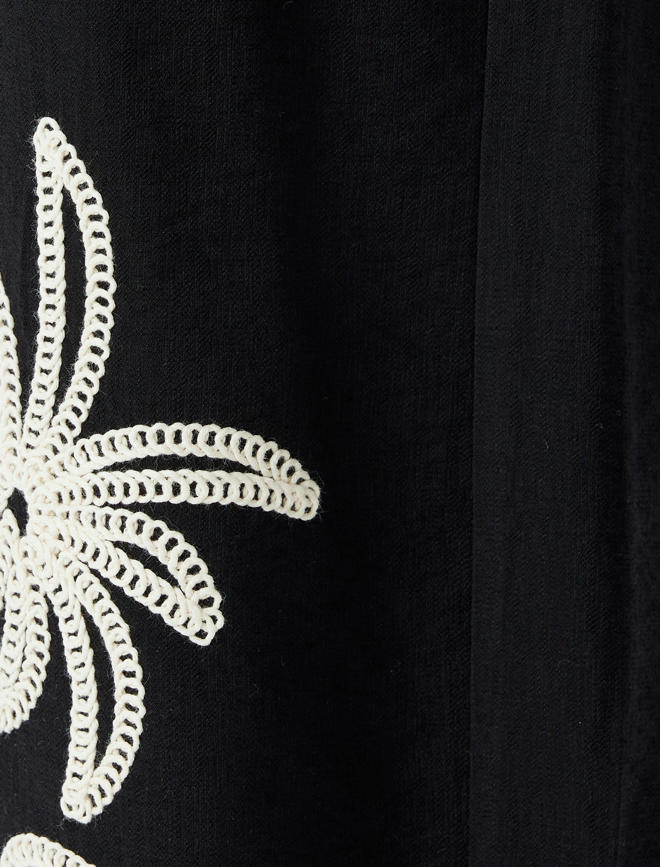   Viskon Bol Paça Pantolon Etnik Desenli Renk Kontrastlı