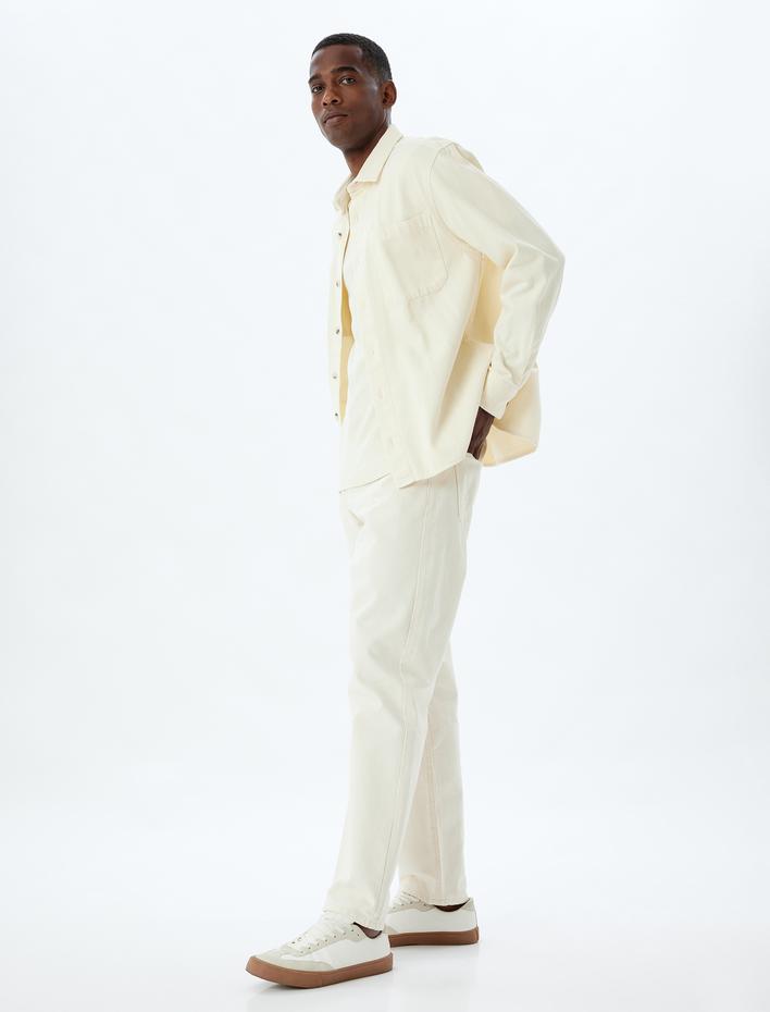  Düz Paça Vintage Straight Fit Kot Pantolon - Mark Jean