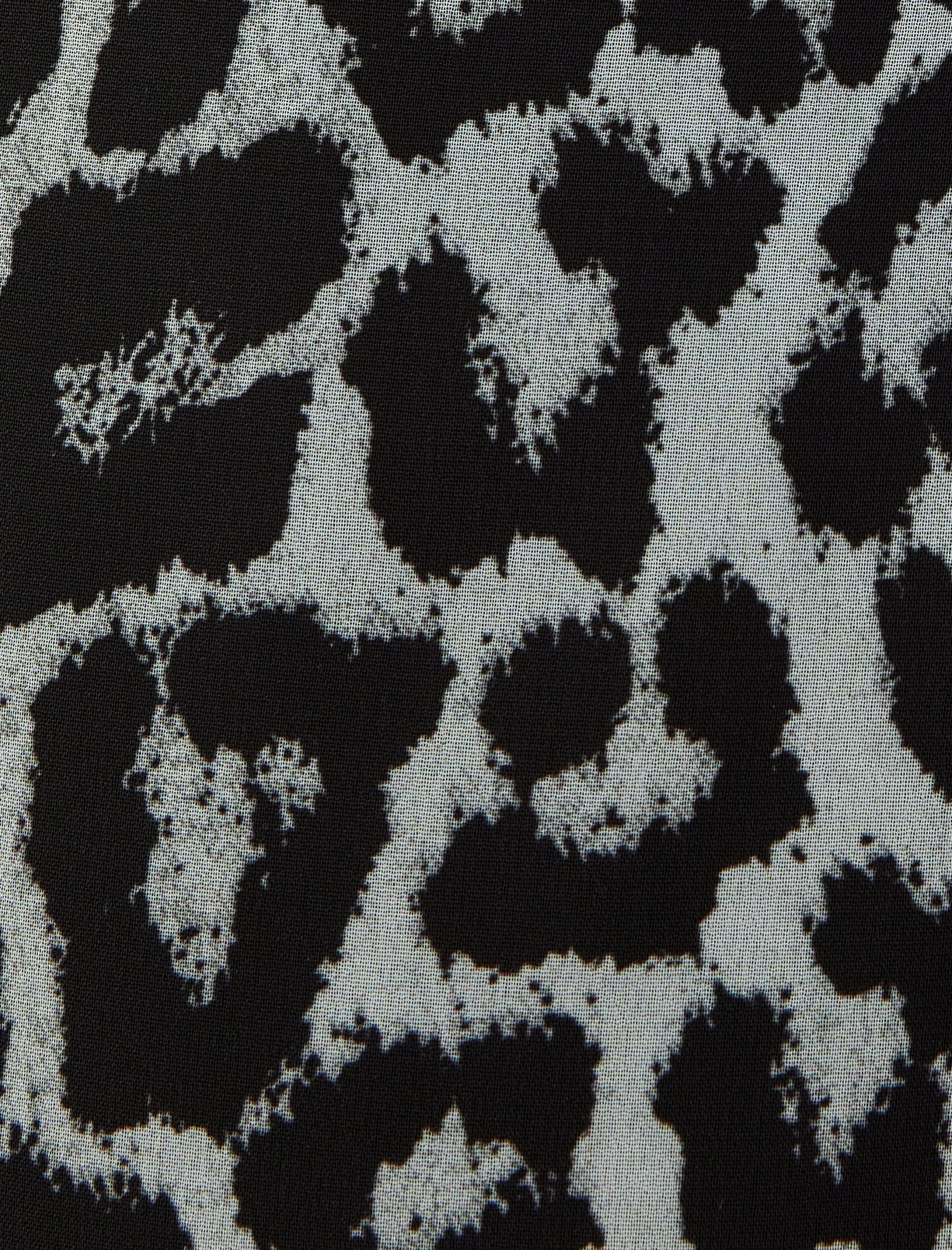 Leopar Desenli Elbise Şifon Mini Boy Uzun Kollu Fular Yaka