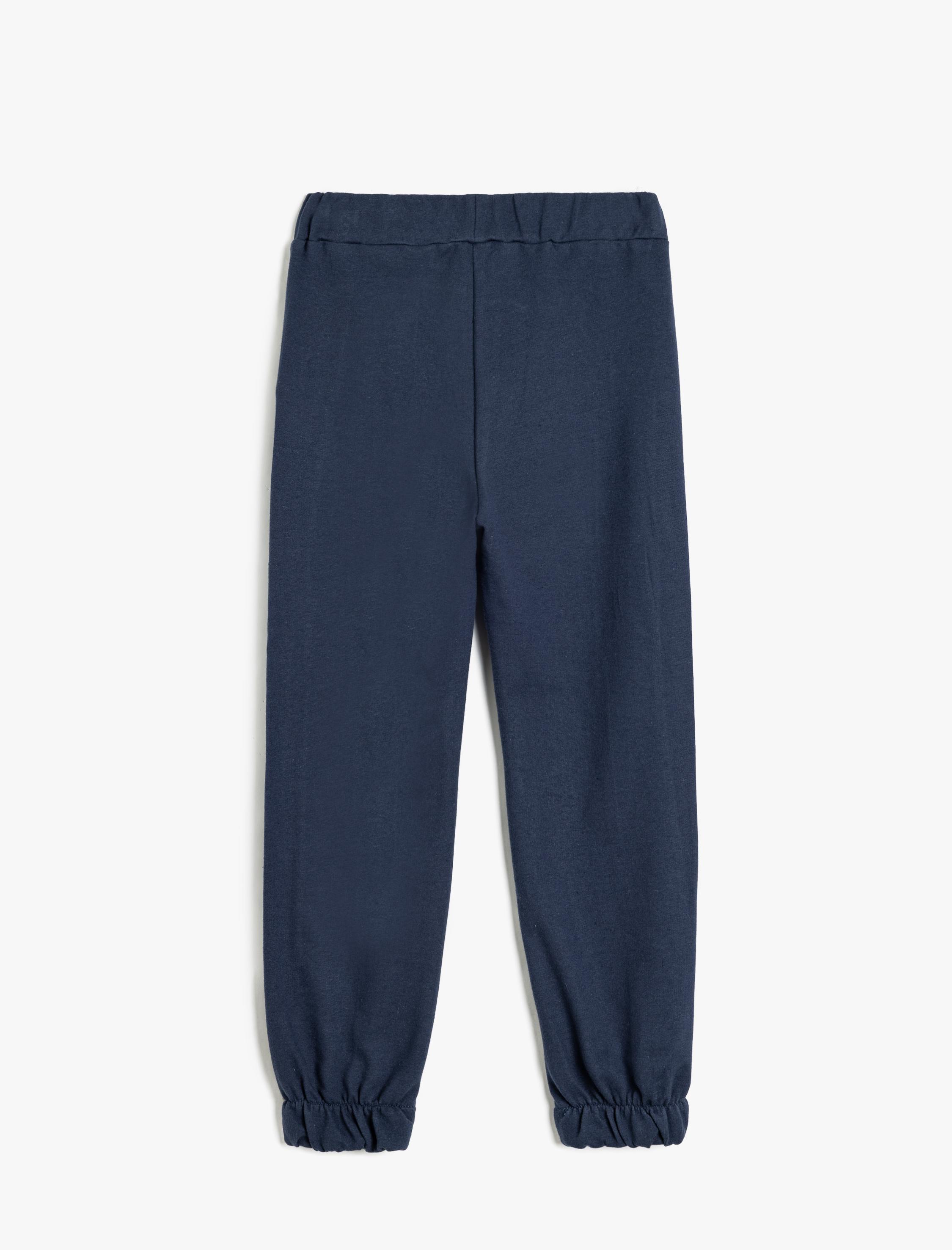  Kız Çocuk Pamuklu Beli Lastikli Şardonlu Basic Jogger Okul Eşofman Altı
