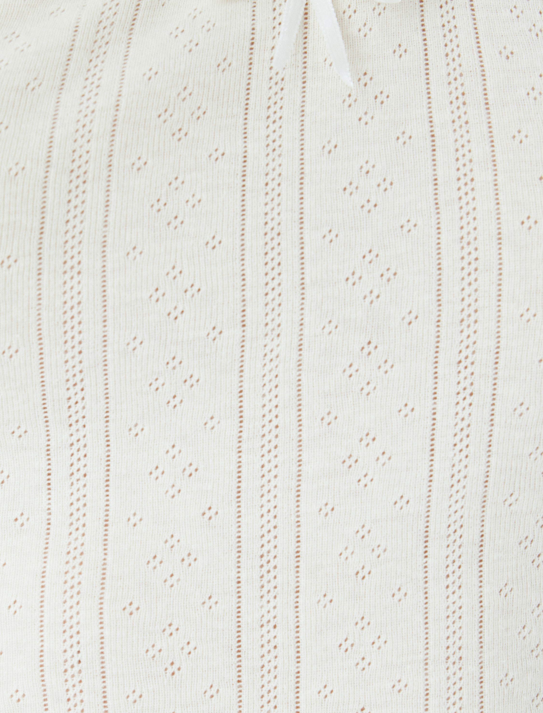   Askılı Crop Pijama Üstü Fırfırlı Pamuklu