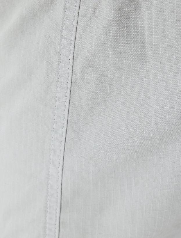 Chino Şort Bermuda Kargo Cep Detaylı Beli Bağcıklı Pamuklu_5