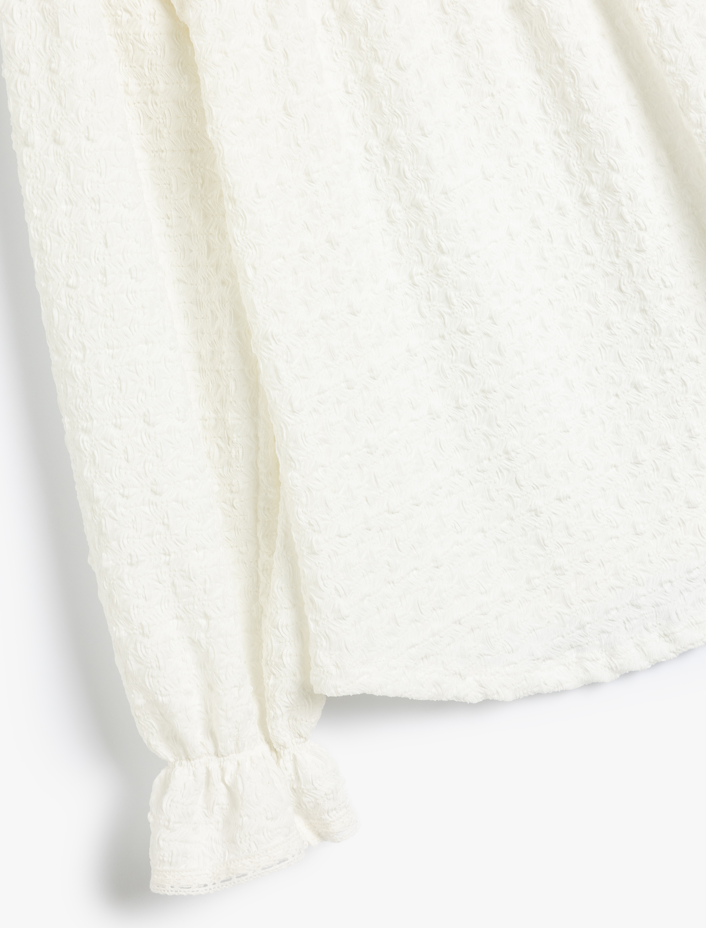  Kız Çocuk Uzun Kollu Bisiklet Yaka Büzgü Detaylı Bluz