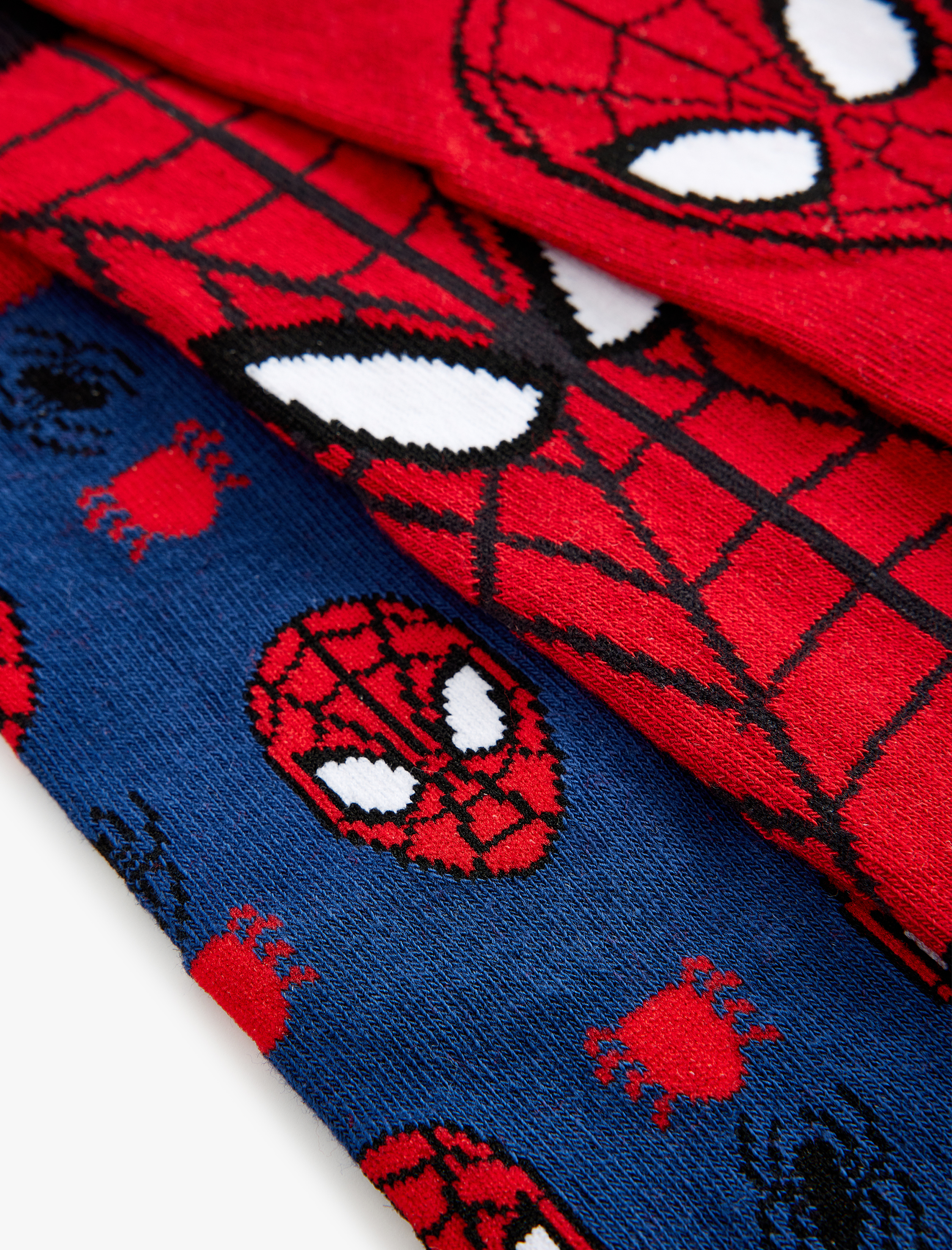  Erkek Çocuk 3'lü Örümcek Adam Çorap Seti Lisanslı