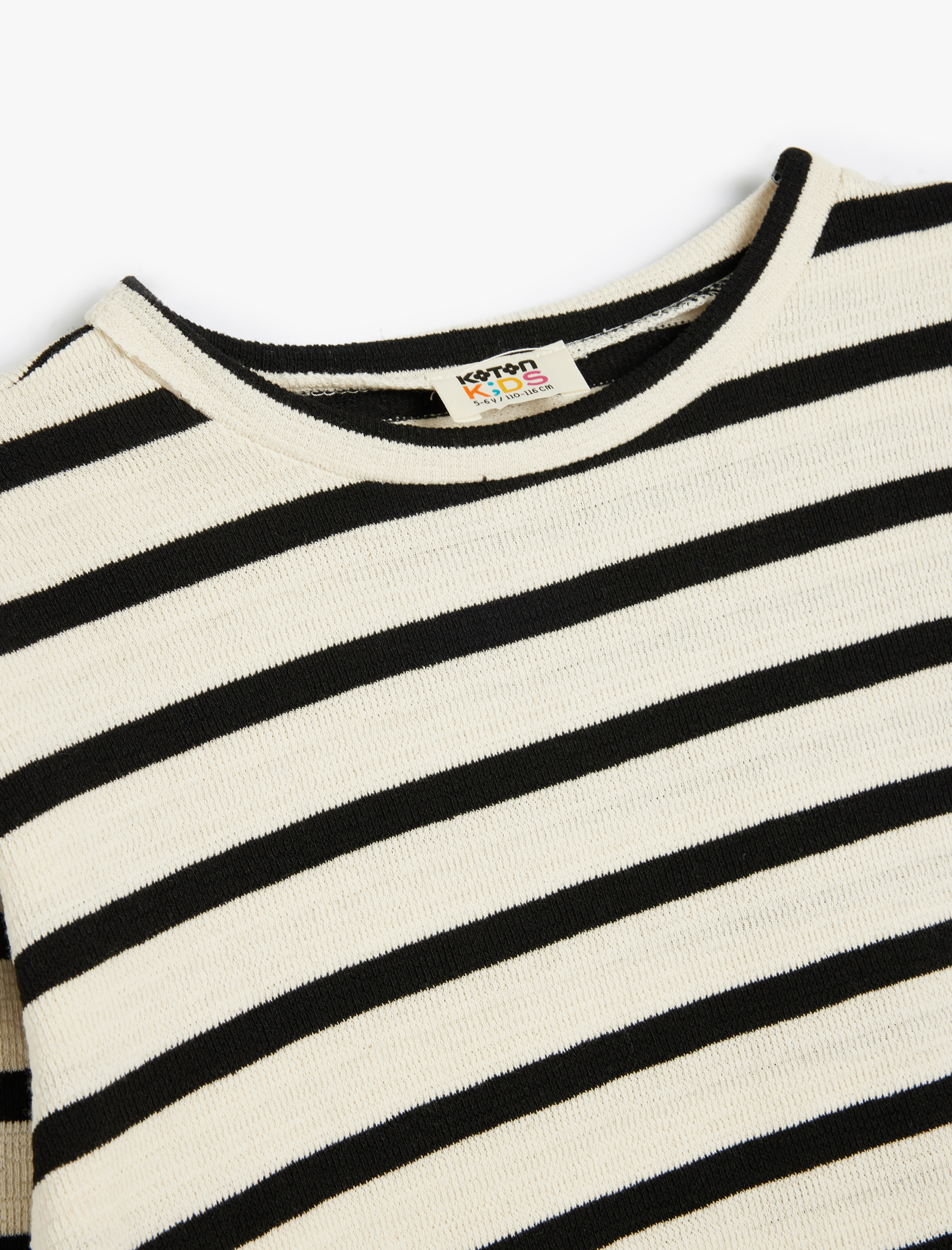  Kız Çocuk Basic Tişört Uzun Kollu Bisiklet Yaka