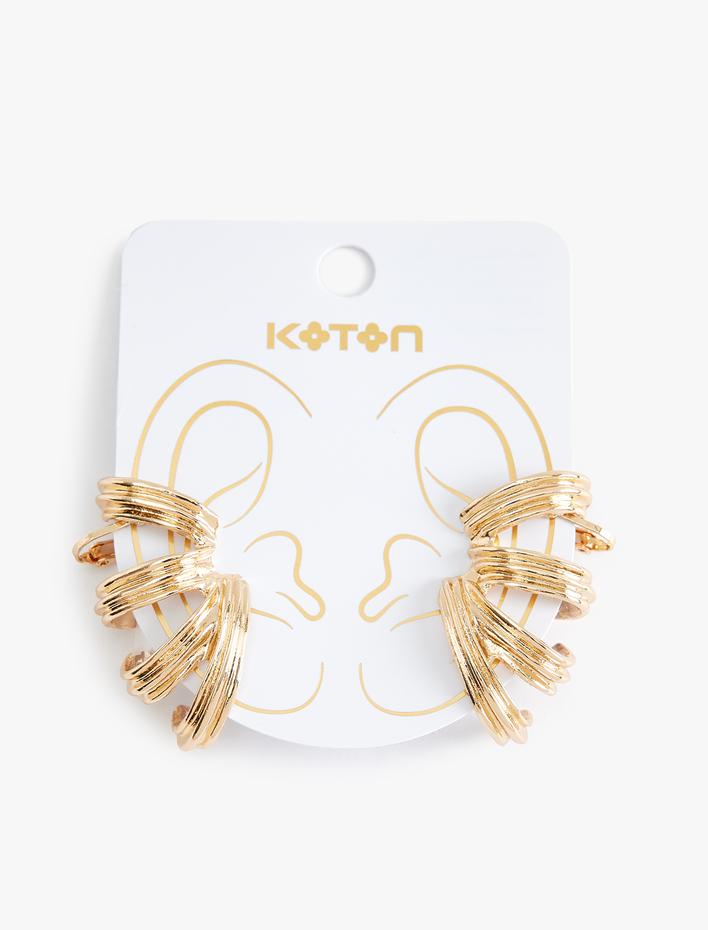 Kadın 8'li Kıkırdak Earcuff Küpe Seti