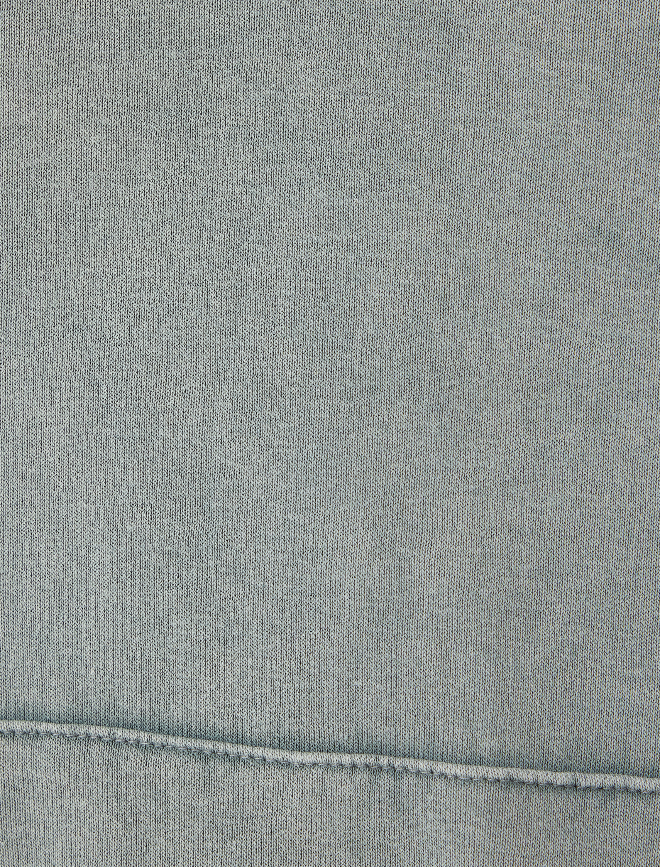   Şardonlu Oversize Sweatshirt Yarım Fermuarlı Kanguru Cepli Yıkamalı Dik Yaka