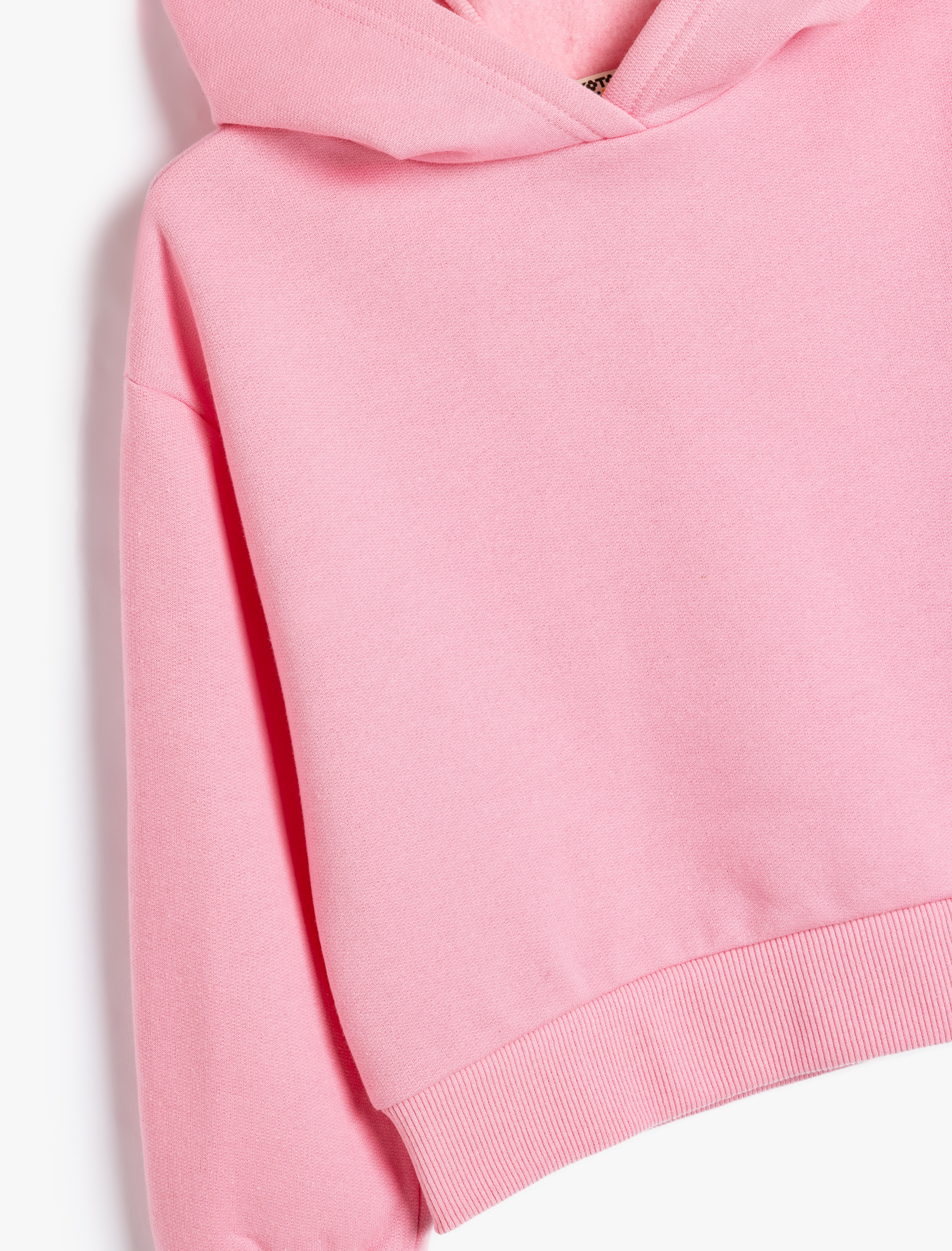  Kız Çocuk Kapşonlu Uzun Kollu Şardonlu Sweatshirt