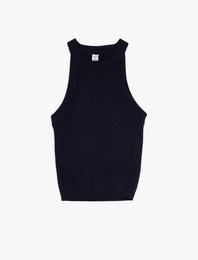 Bisiklet Yaka Kolsuz Basic Triko Kazak