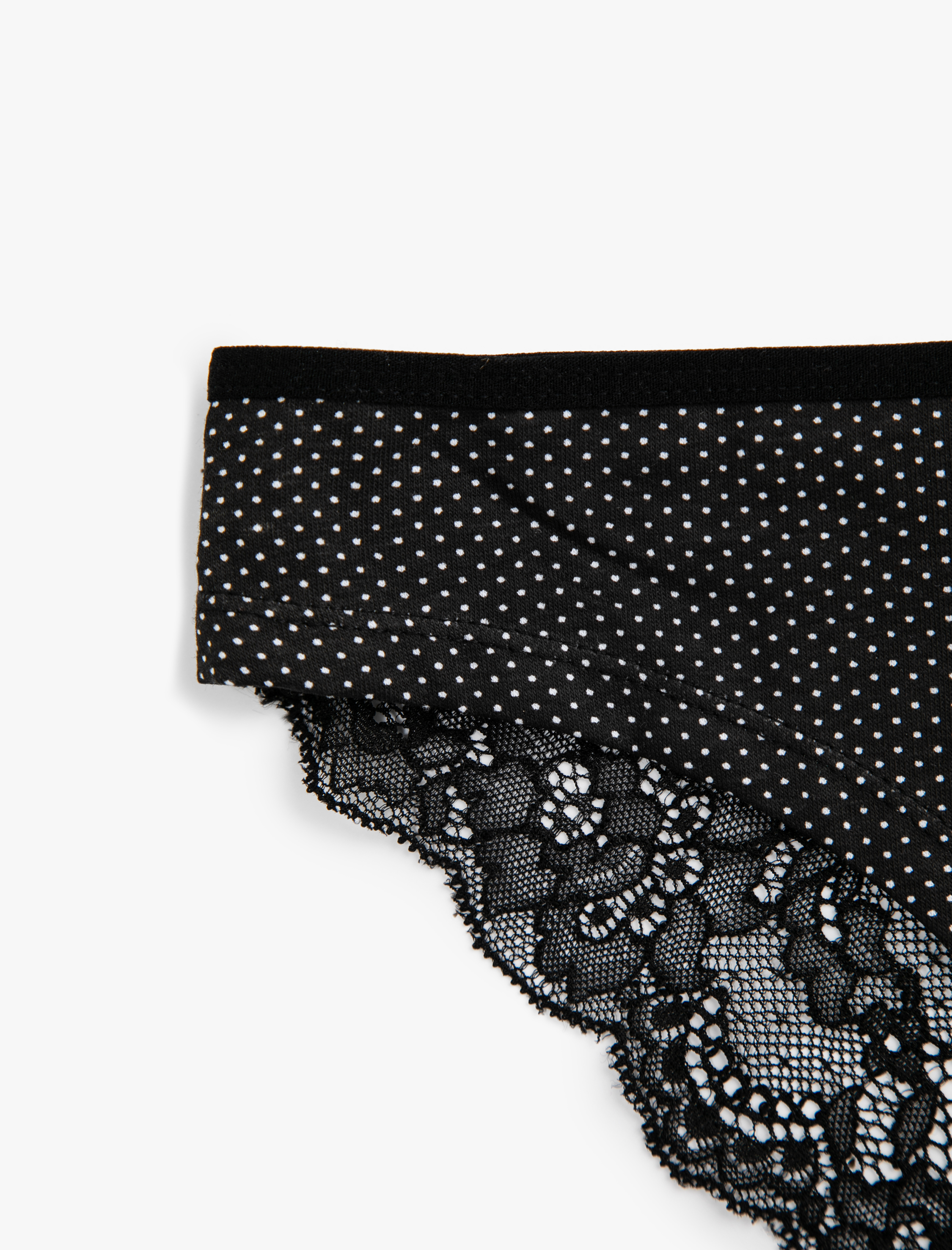   Pamuklu Dantel Detaylı Brazilian Külot