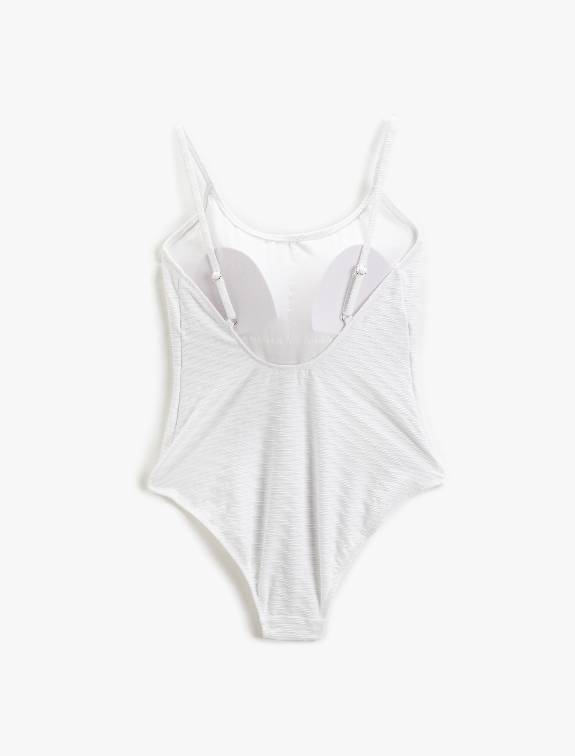   Basic Mayo Dokulu U Yaka İnce Askılı Kaplı