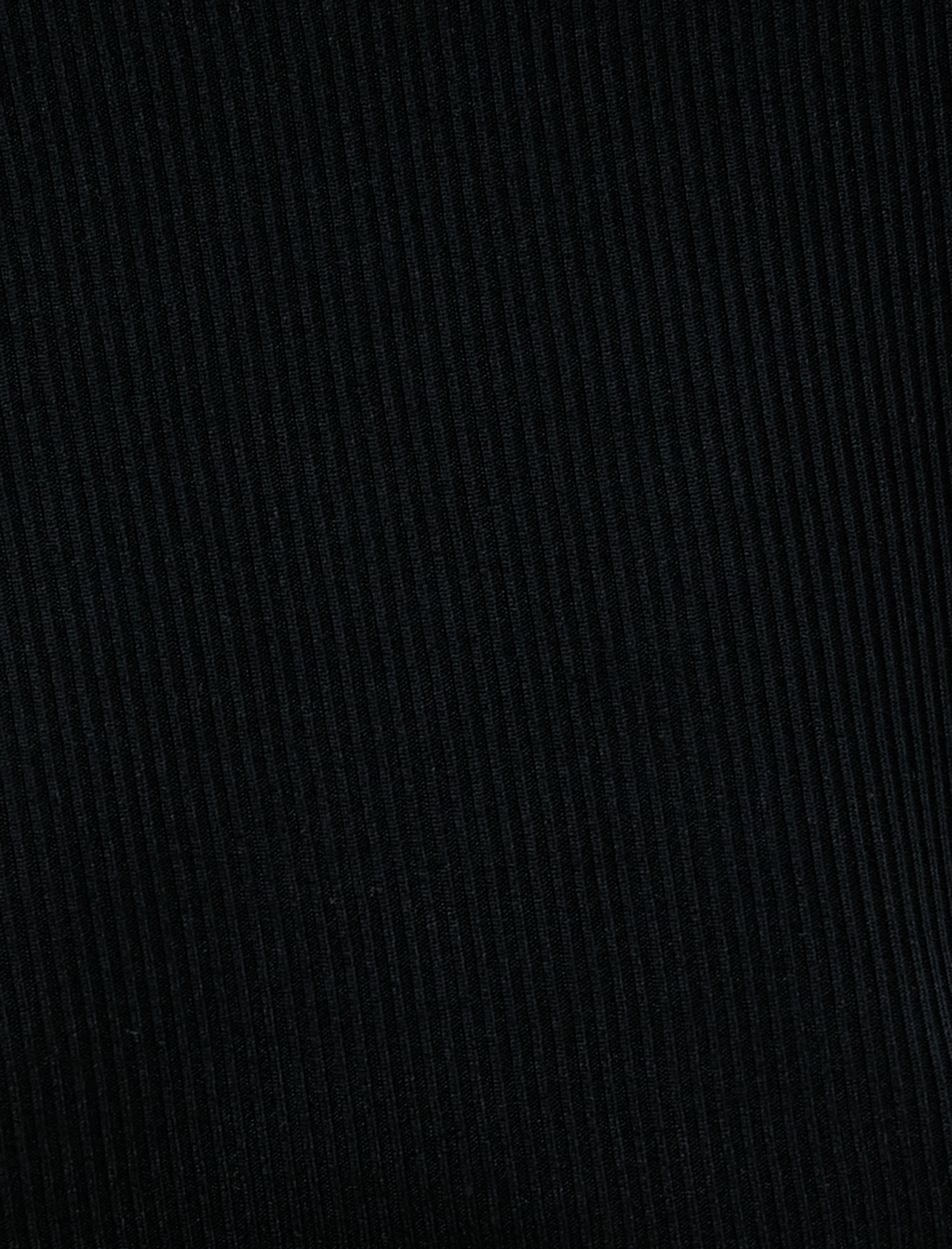   Fitilli Tişört Dik Yaka Kısa Kollu